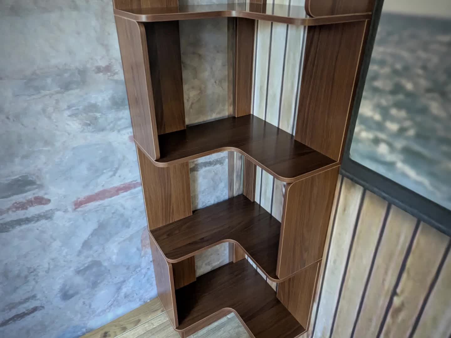Eck-Bücherregal MCW-P53, Eckregal Standregal Wohnregal, 5 Produktbild-Vorschau 7