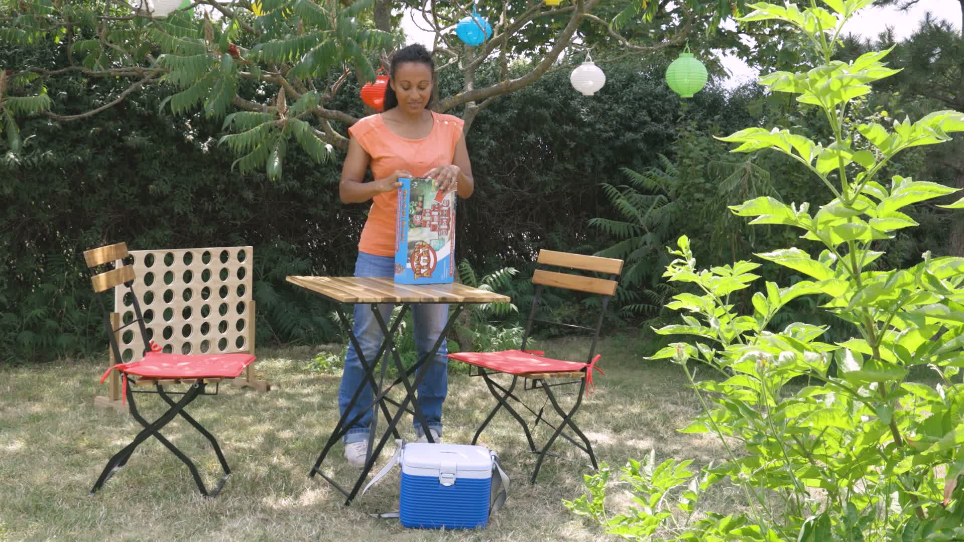 Relaxdays Dosenwerfen für Kinder, Büchsenwerfen Garten, 10 Produktbild-Vorschau 7
