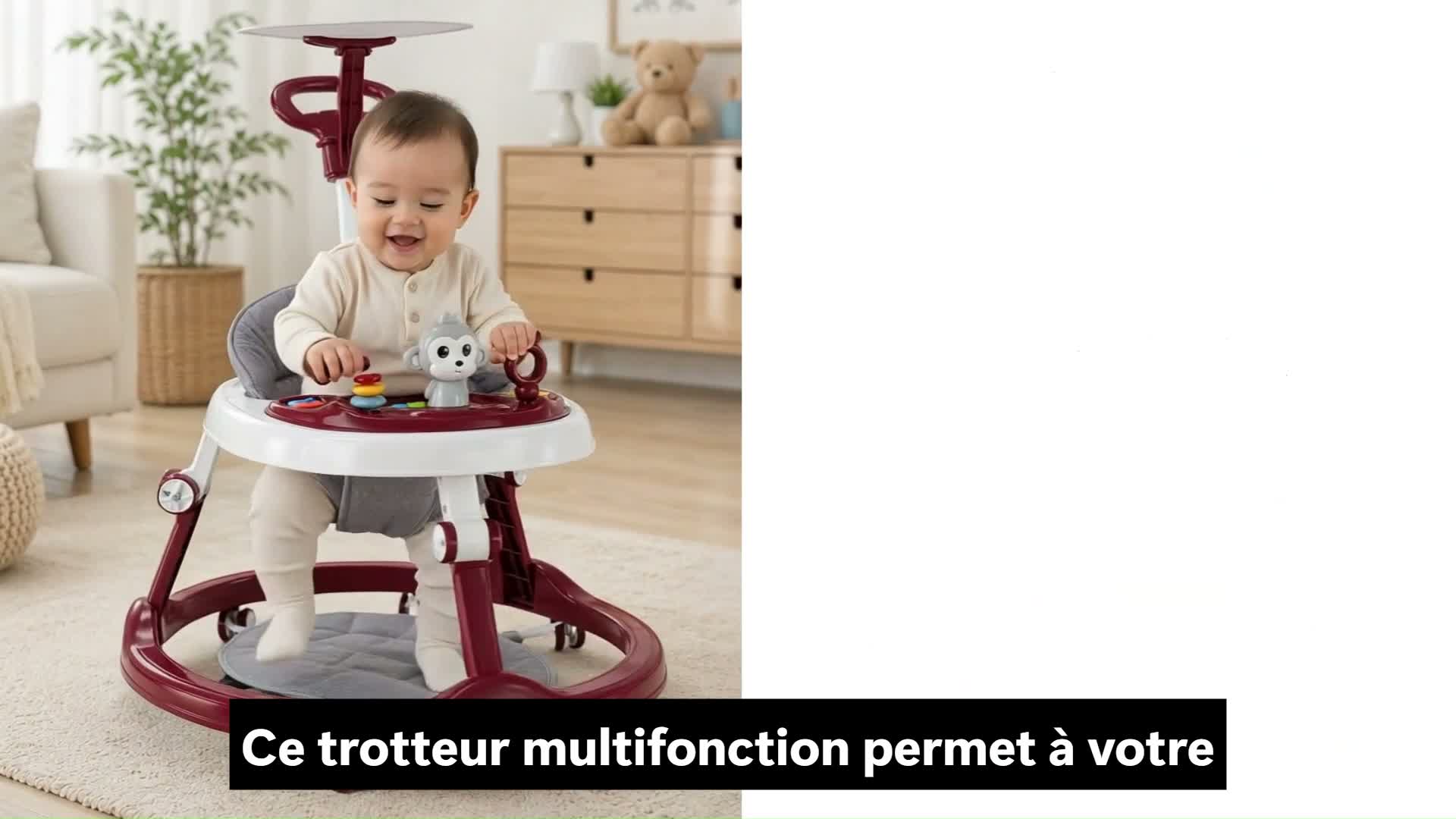 Trotteur Tavalax - avec effets lumineux et LED, réglable en Voir les images du produit 7