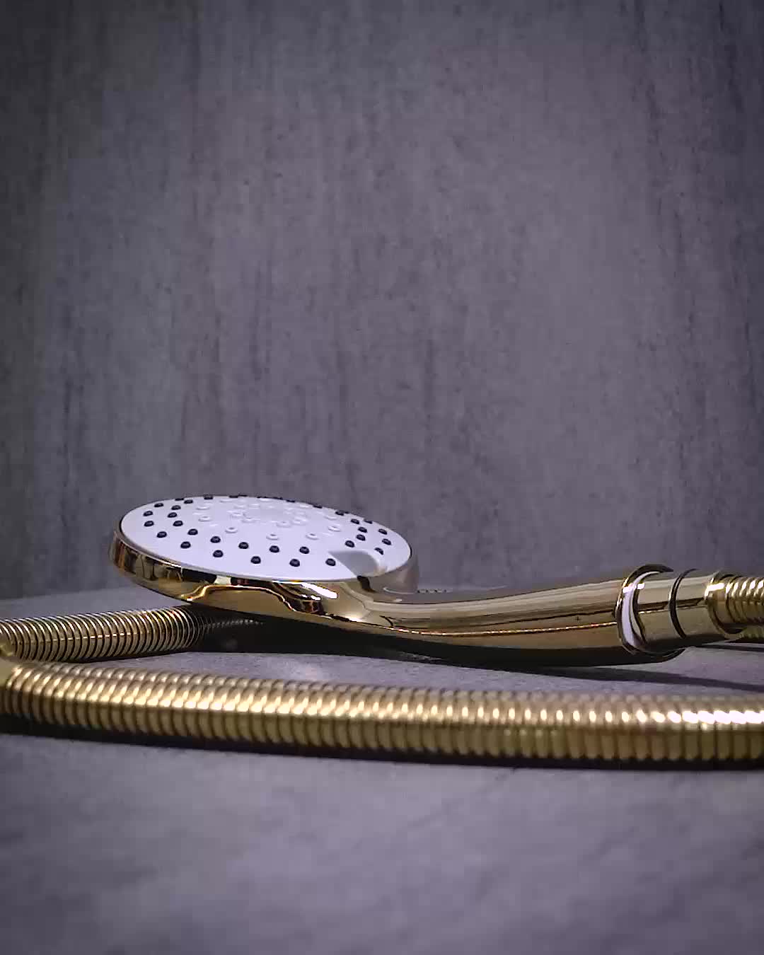 BELIANI Duschkopf mit Brauseschlauch Gold ABS Edelstahl 3 Produktbild-Vorschau 7