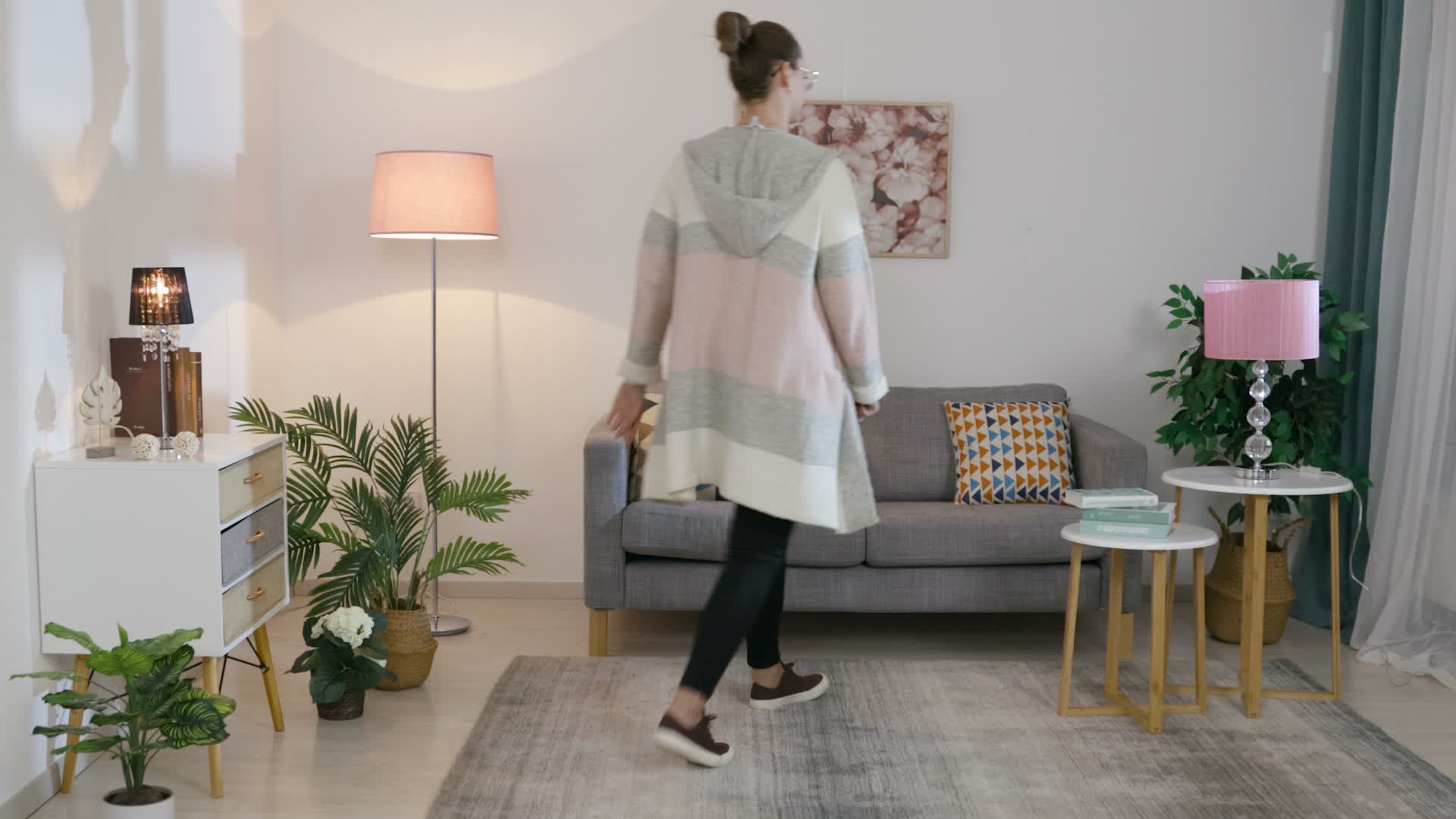 Relaxdays Tischlampe, Nachttischlampe im Kristalldesign, Produktbild-Vorschau 7