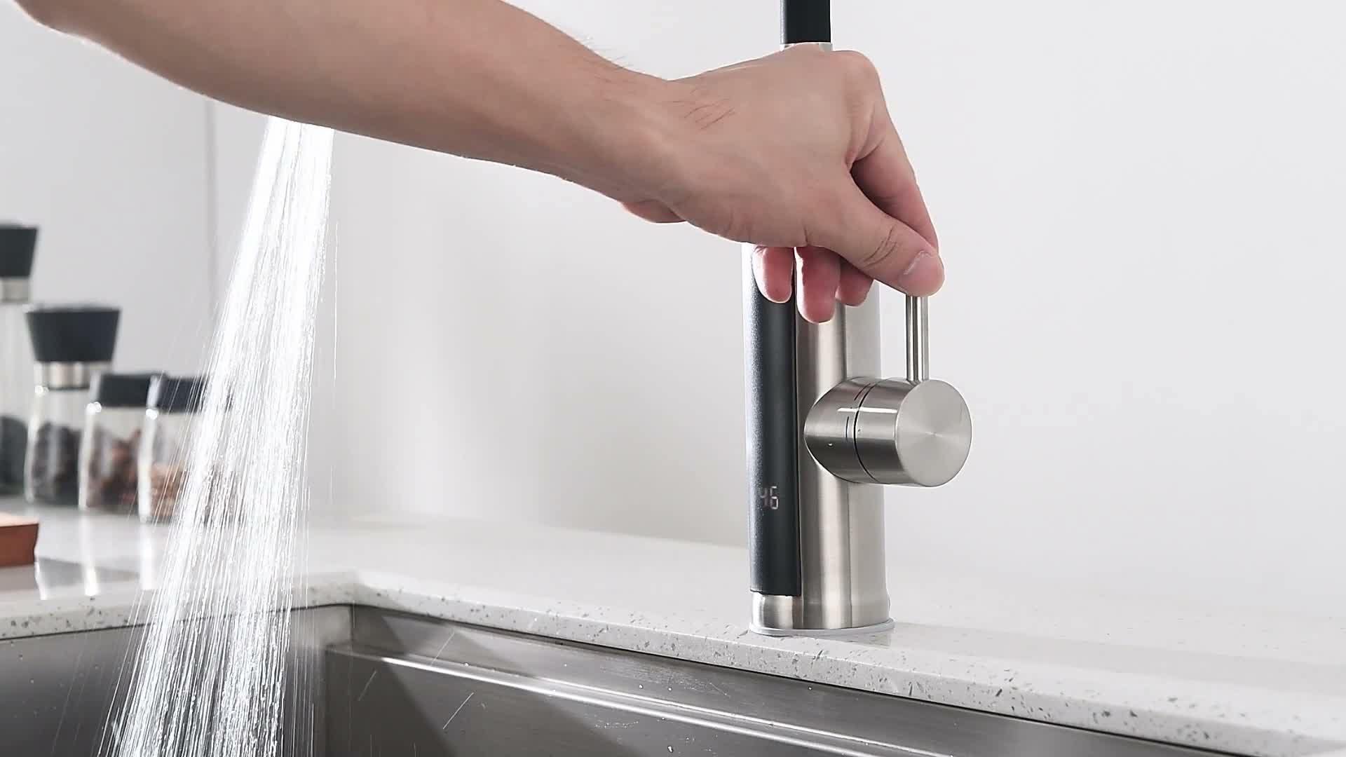 Homelody Elektrischer Wasserhahn mit Durchlauferhitzer 220V Produktbild-Vorschau 7