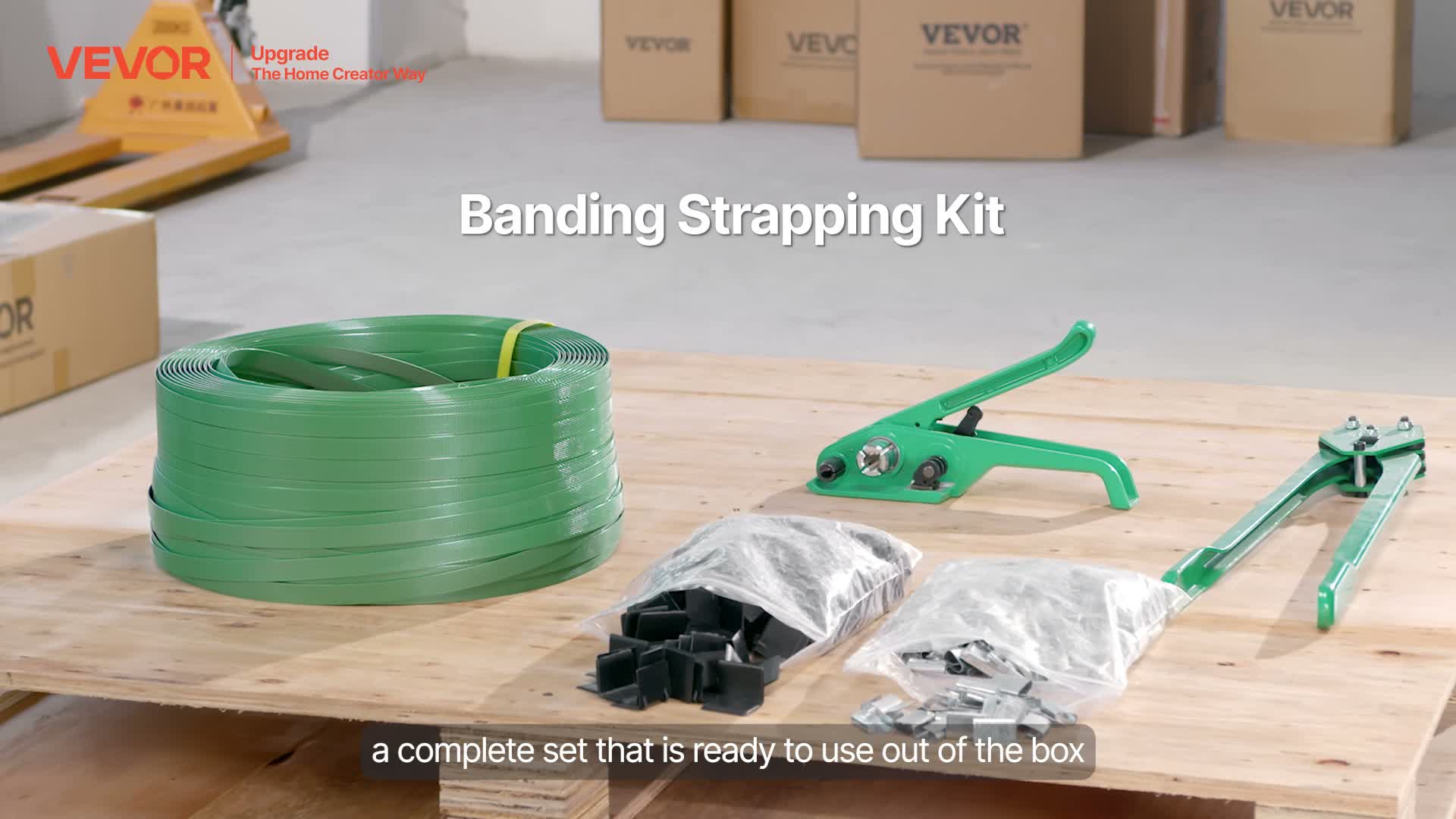 Kit de cerclage VEVOR 6 pièces avec feuillard, appareil de Voir les images du produit 7