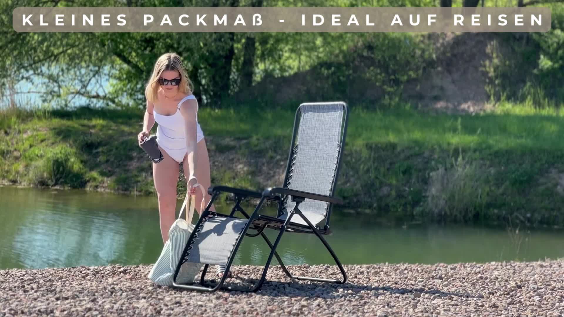 CalmySEA 2x Microfaser Schonbezug für Gartenstühle 65x130cm Produktbild-Vorschau 7