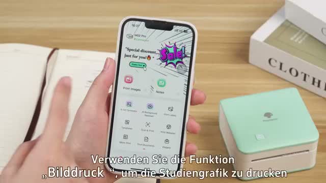 Phomemo M02 Pro 300 DPI Mini Drucker, Mini Drucker für Produktbild-Vorschau 7