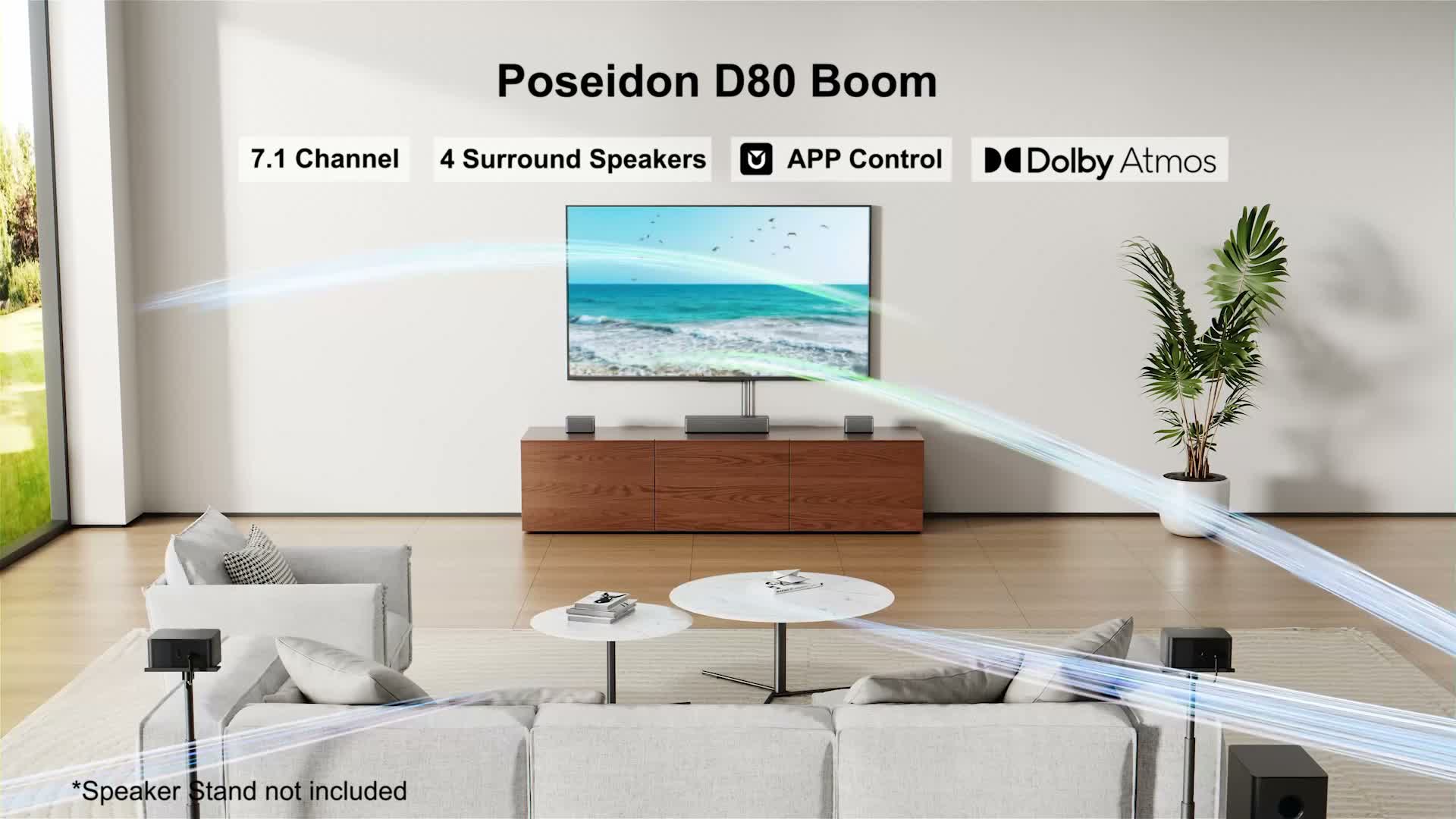ULTIMEA 7.1 Dolby Atmos Soundbar für TV, Heimkino Sound Produktbild-Vorschau 7