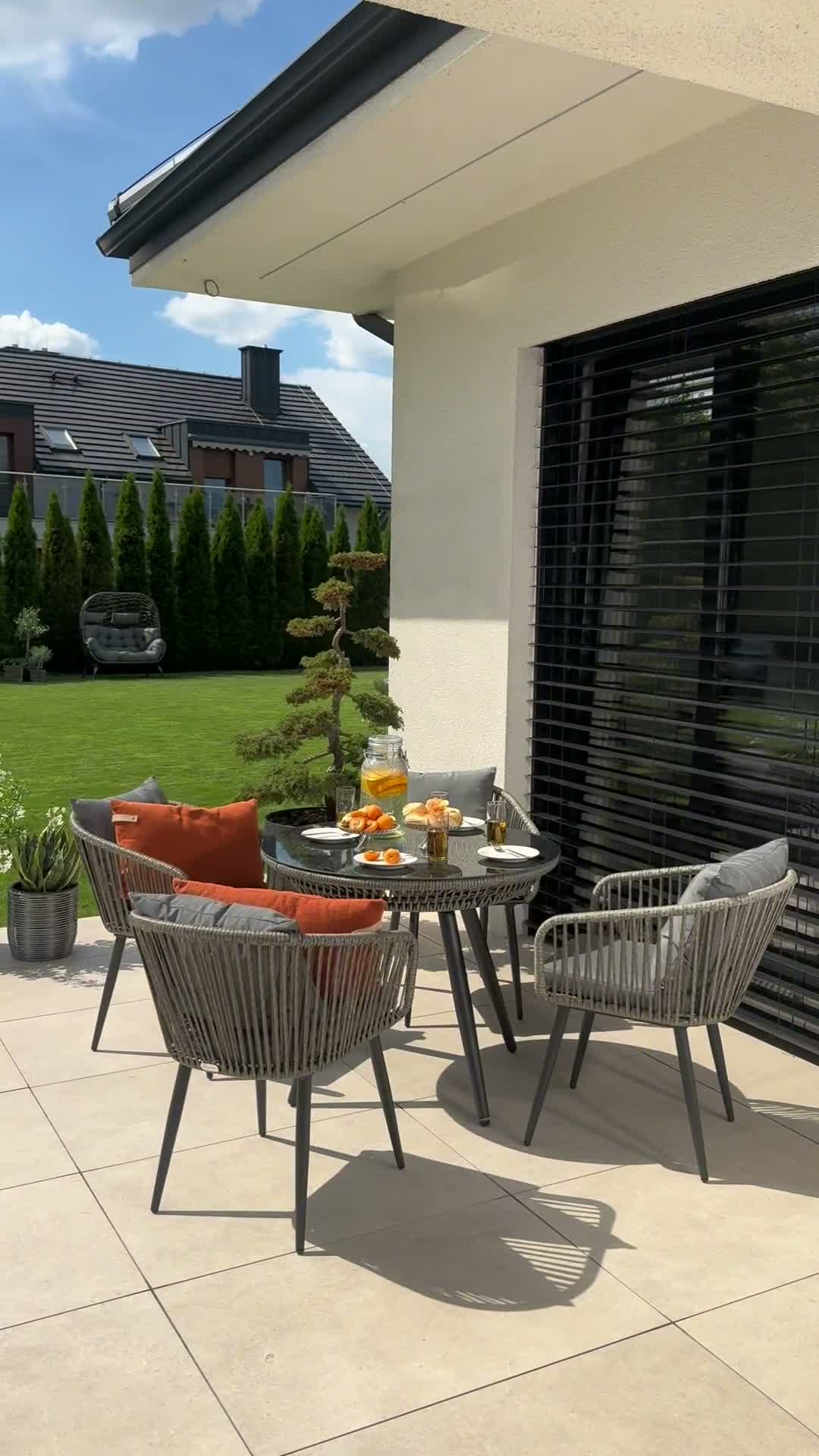 di volio Gartenmöbel Set RIETI - Grau, Sitzgruppe outdoor Produktbild-Vorschau 7
