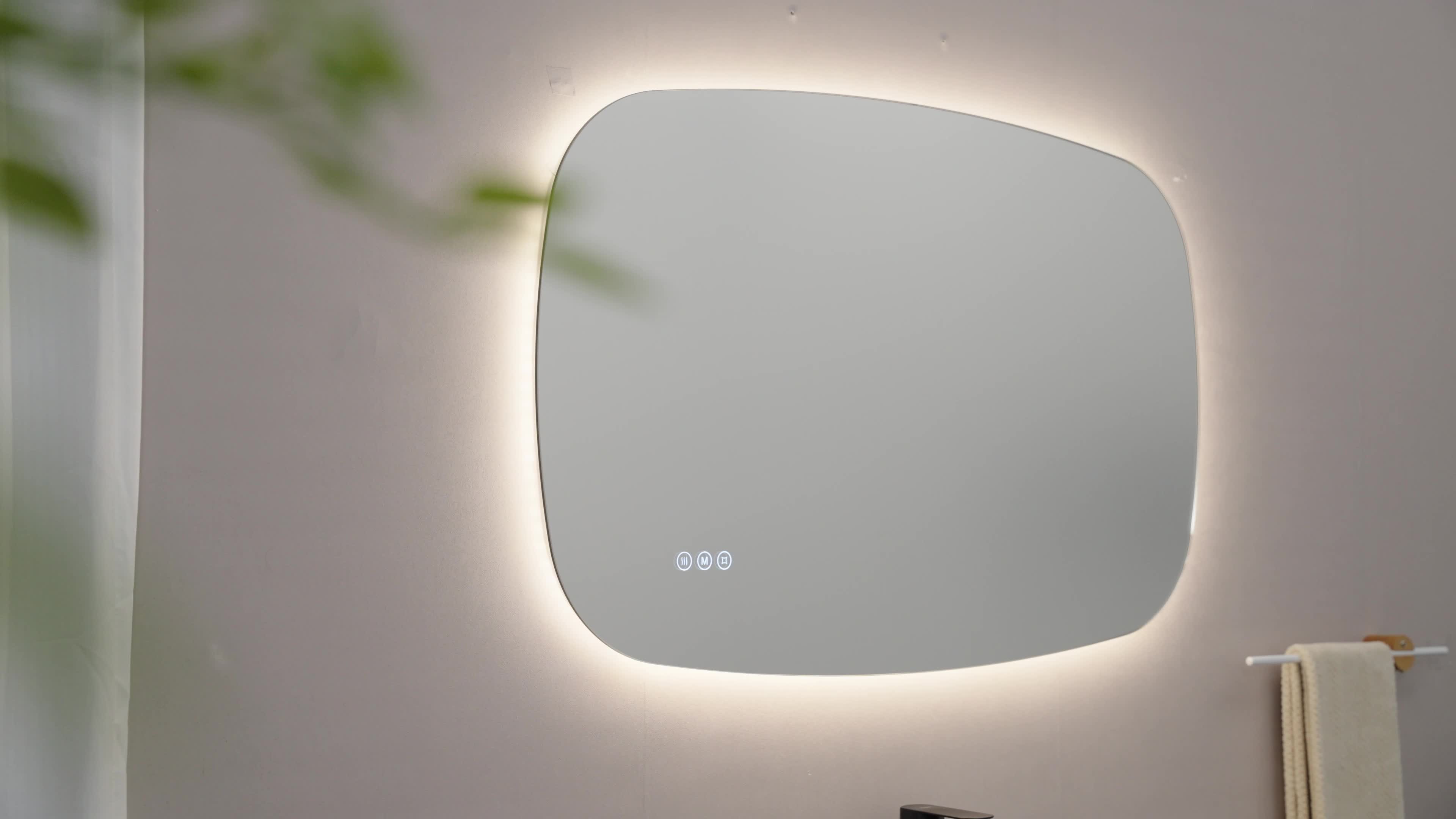 S'AFIELINA 70×45 cm miroir mural LED - miroir de salle de Voir les images du produit 7