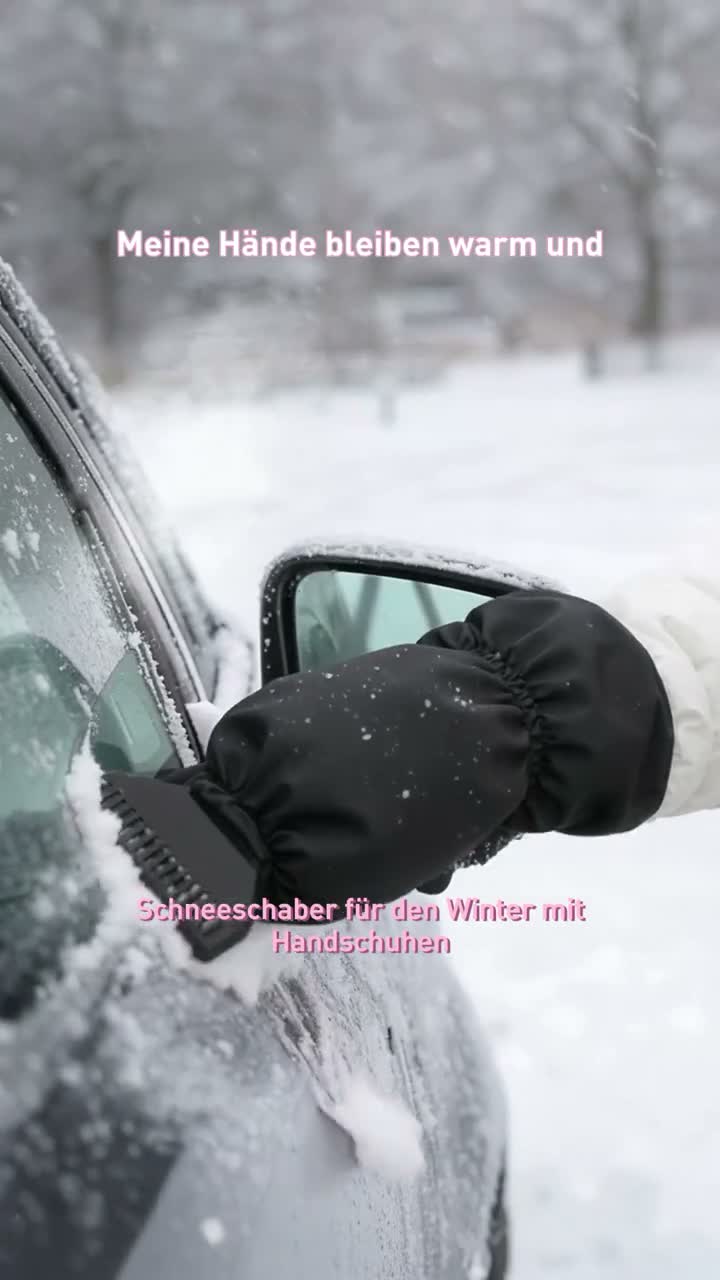 Eiskratzer mit Handschuh Auto – Extra starker Schneeschaber Produktbild-Vorschau 7