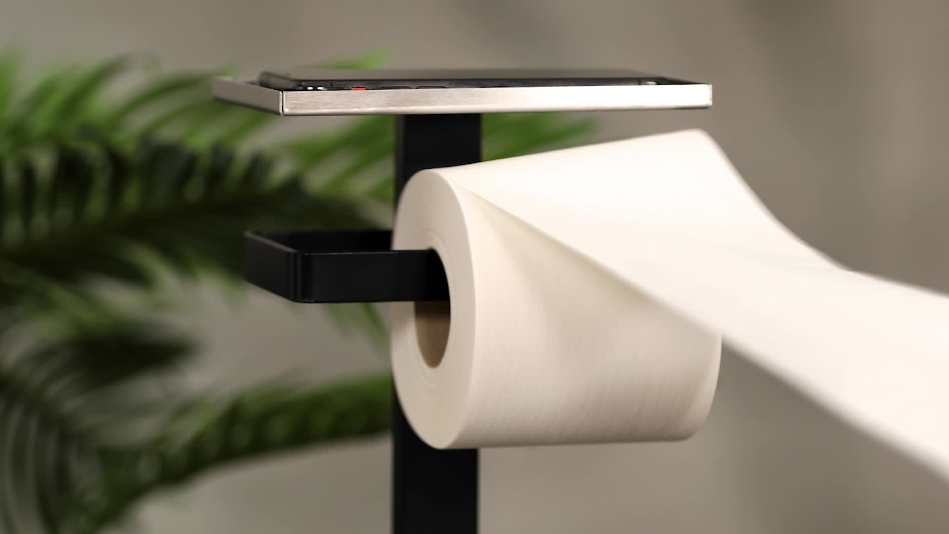 Relaxdays WC Garnitur, Toilettenpapierhalter, Produktbild-Vorschau 7