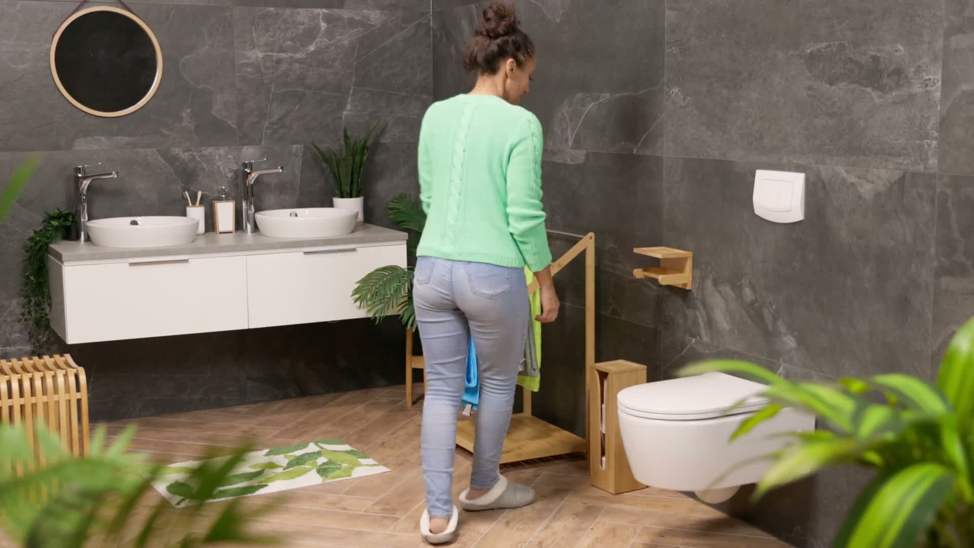 Relaxdays Toilettenpapierhalter mit Ablage, für Handy, Produktbild-Vorschau 7