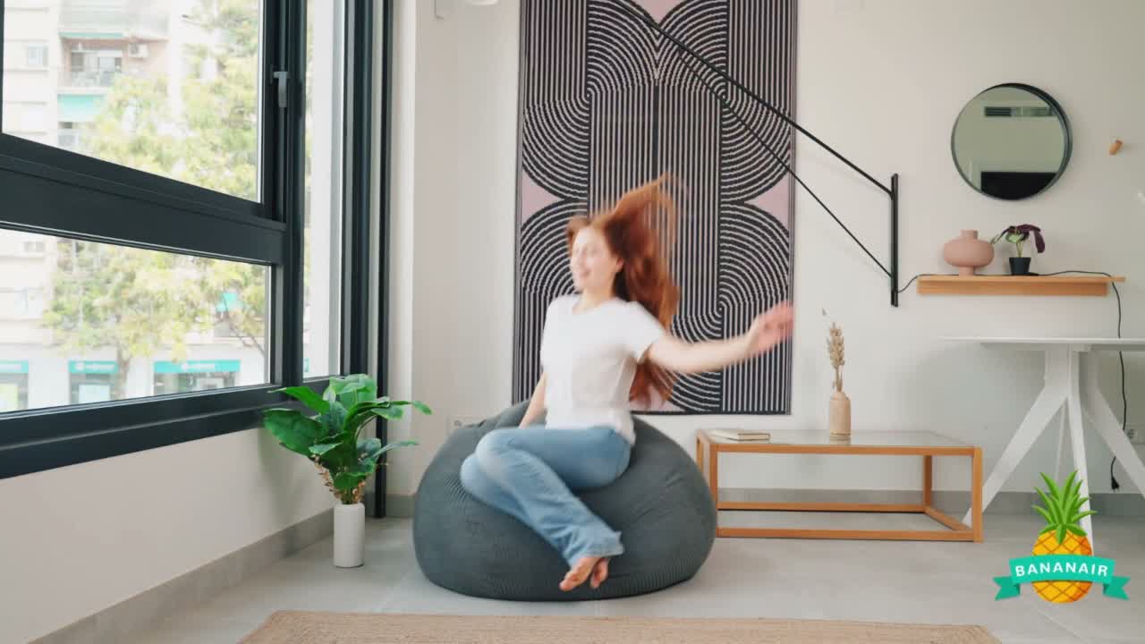 Birnen-Sitzsack aus Cord mit abnehmbarem Bezug 120 x 100 Produktbild-Vorschau 7
