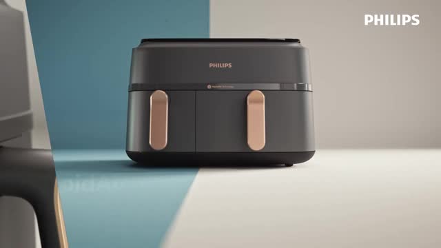 Philips Airfryer 9L Dual Basket, RapidAir, Digital, schwarz Produktbild-Vorschau 3