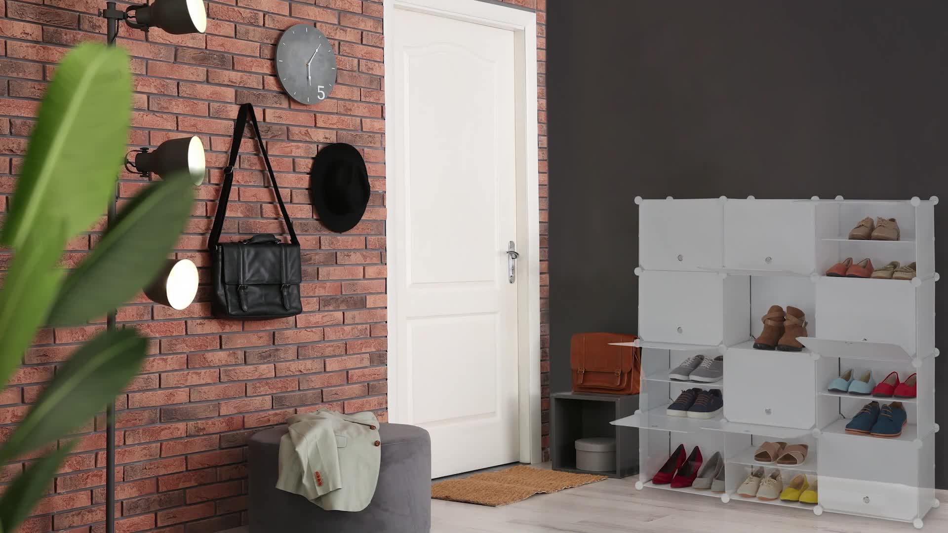 Relaxdays Schuhschrank, 24 Fächer mit Türen, Regalsystem Produktbild-Vorschau 7