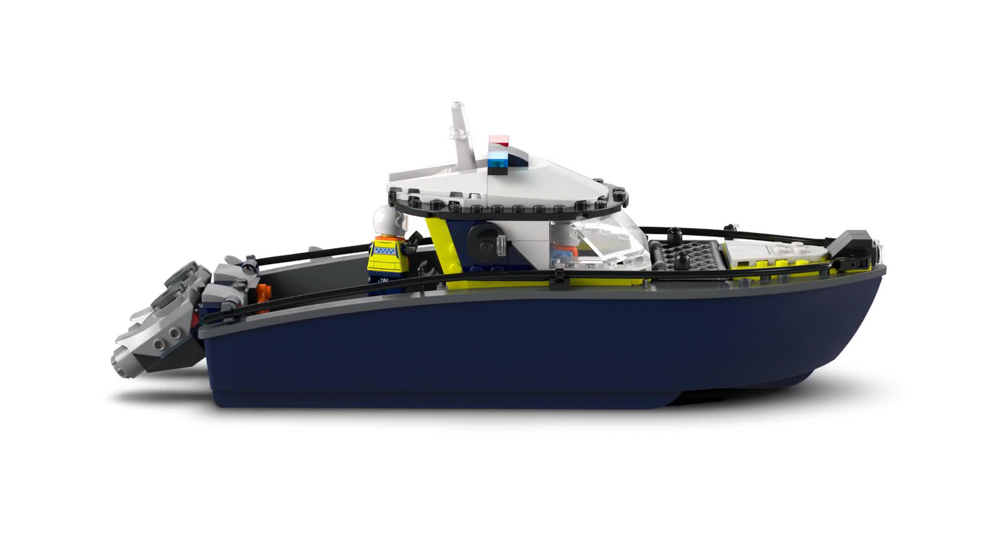 LEGO City Verfolgungsjagd im Polizeiboot  –  Spielset mit Produktbild-Vorschau 7