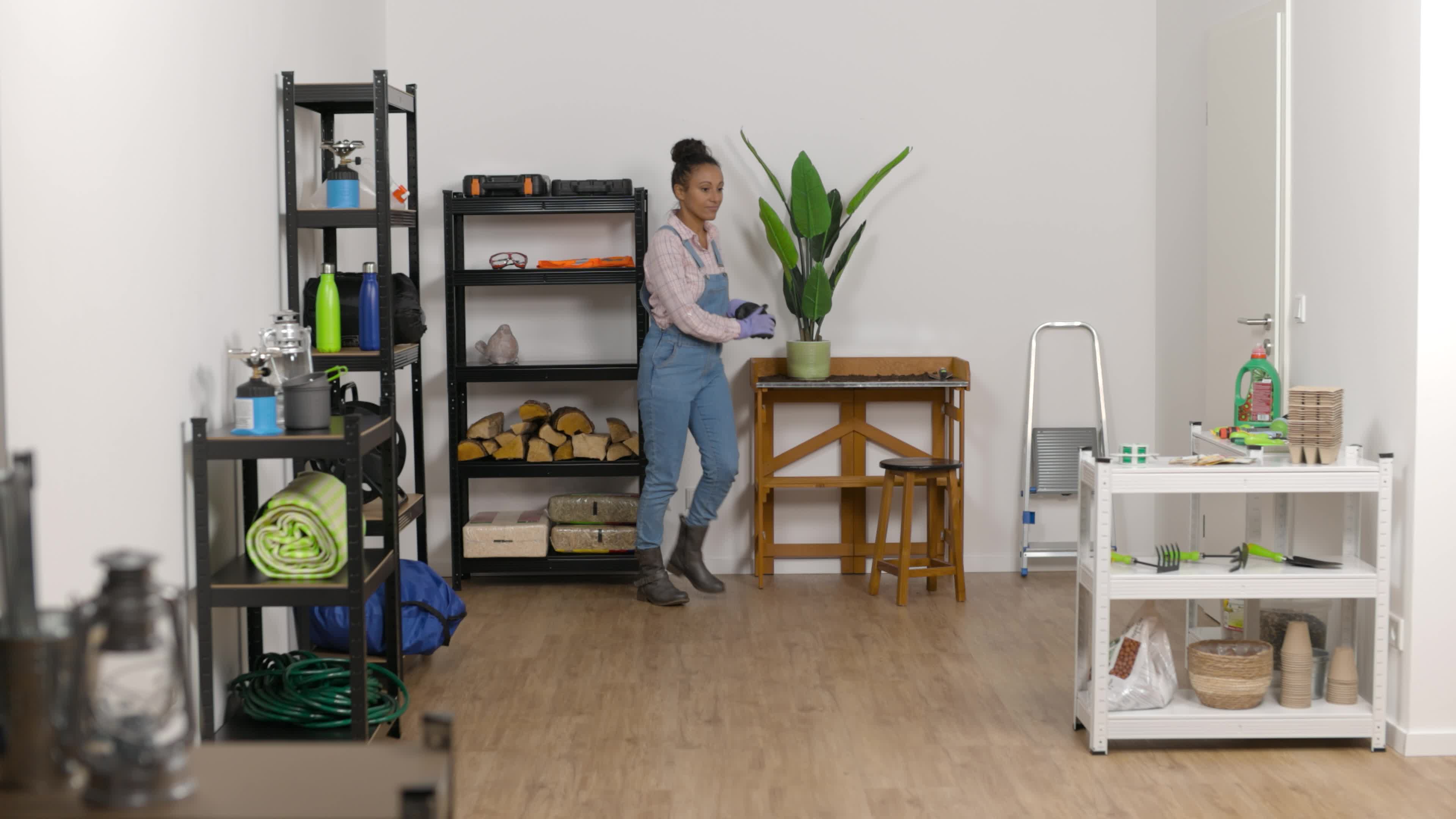 Relaxdays Schwerlastregal, HBT: 150 x 75 x 30 cm, 875 kg, Produktbild-Vorschau 7