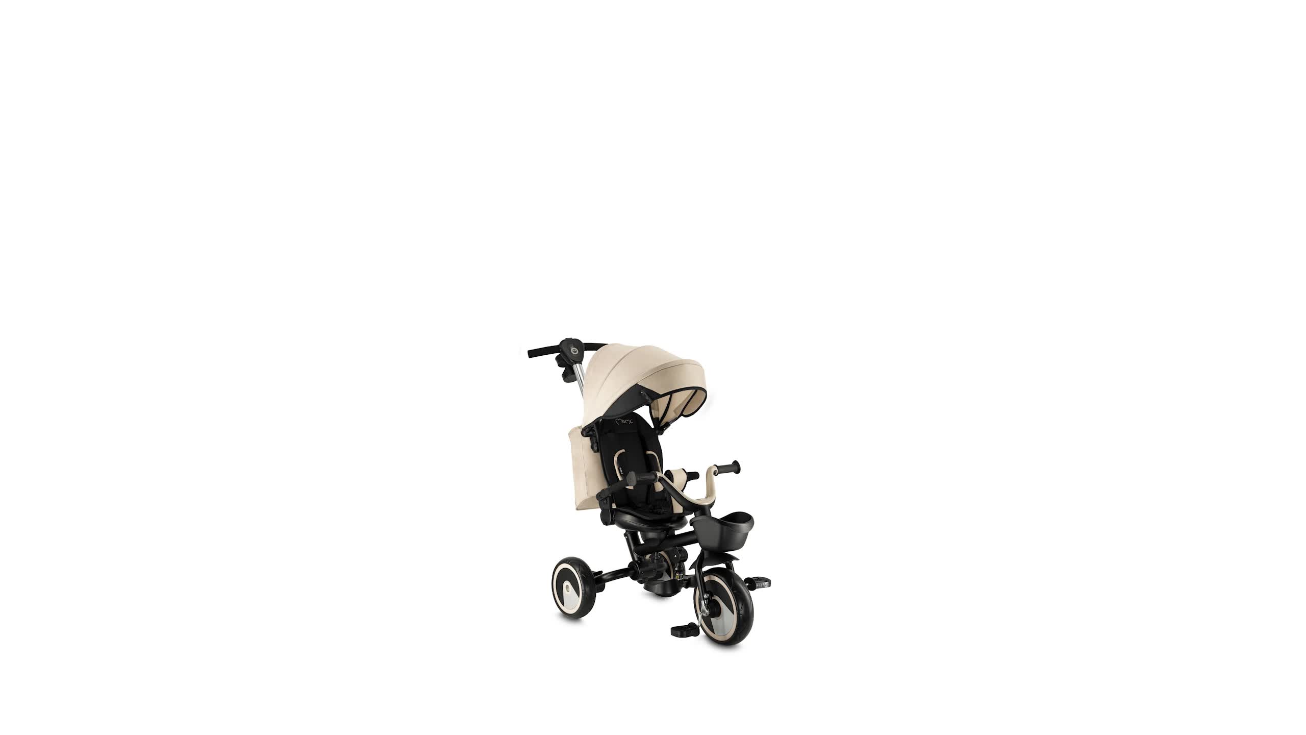 MoMi IVI Kinderdreirad 3-in-1 Beige – 360° drehbarer Sitz, Produktbild-Vorschau 7
