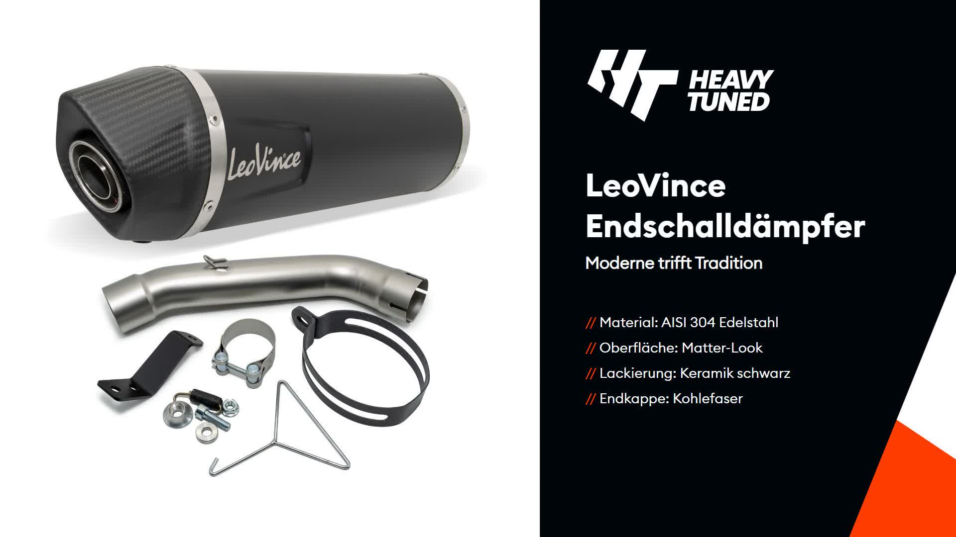 LeoVince LV One Evo Black Slip-On Auspuff genehmigt für KTM Produktbild-Vorschau 7