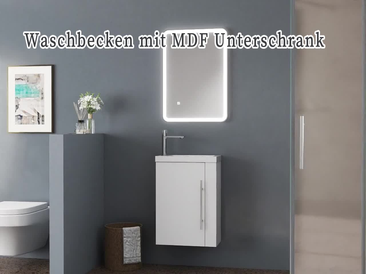 Badmöbel SILVIA 45 cm Waschbecken mit Unterschrank Produktbild-Vorschau 7