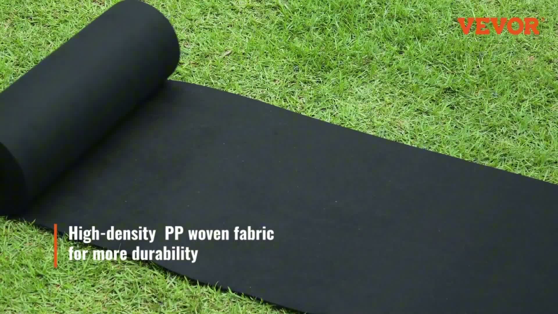 VEVOR Unkrautvlies 0,9 x 30,5 m Gartenvlies 136 g/㎡ Produktbild-Vorschau 7