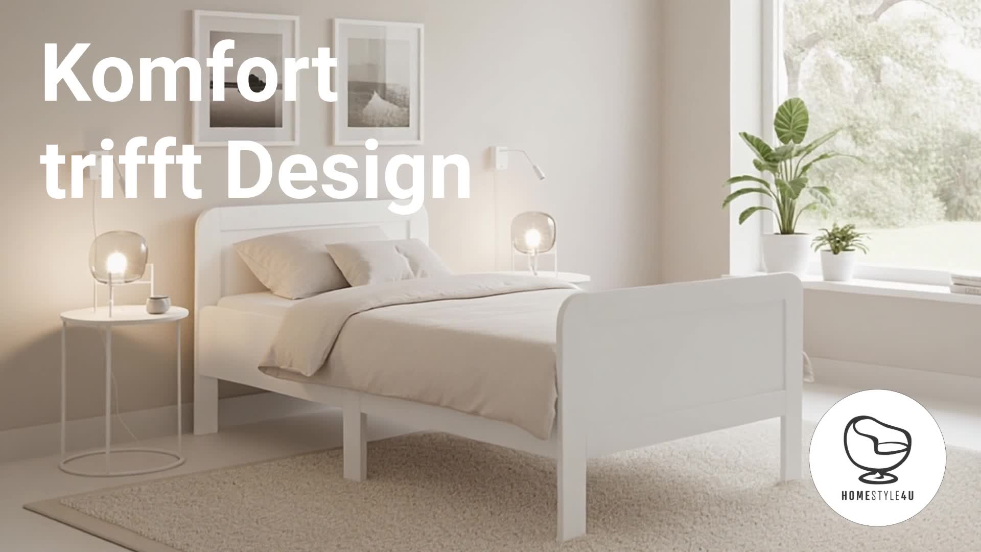 Homestyle4u 2408, Komfortbett 90x200, Bett Senioren Produktbild-Vorschau 7