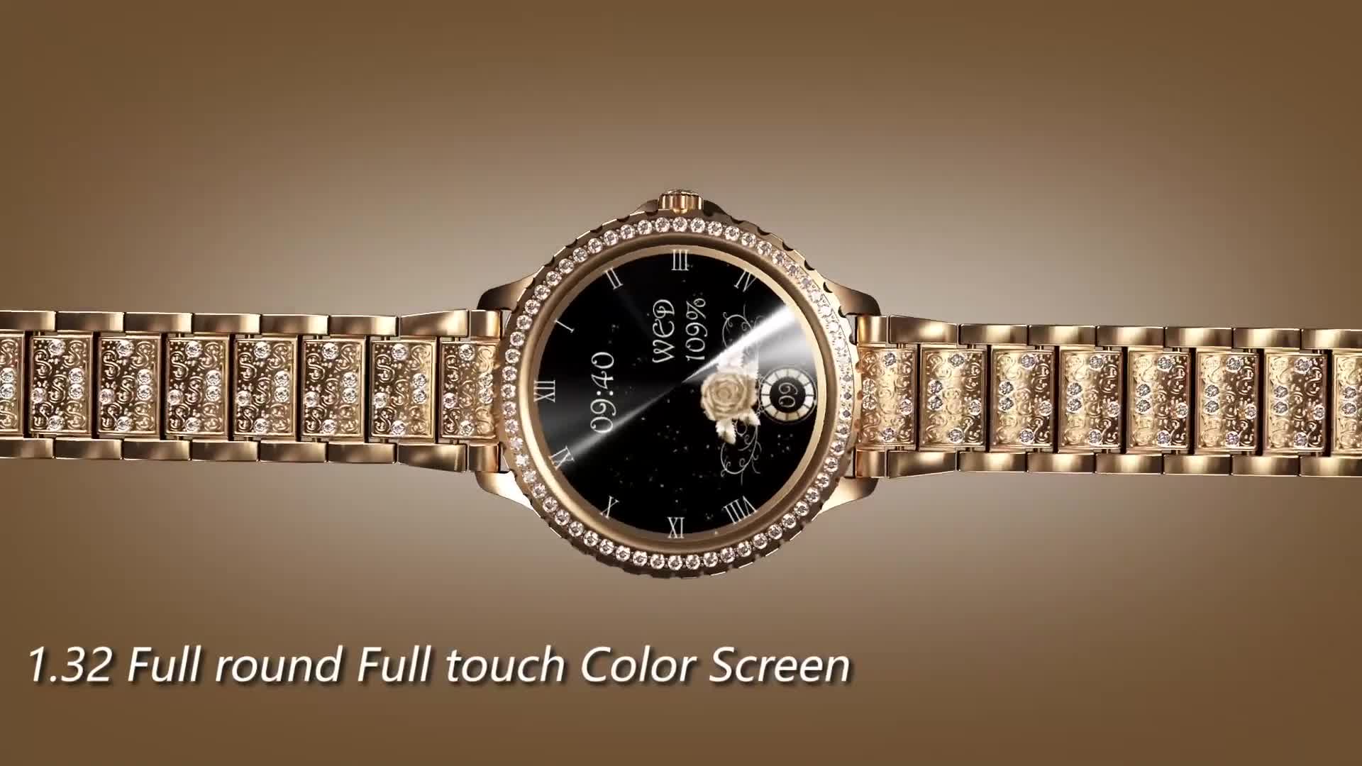 Smartwatch Damen Premium Mit Telefonfunktion Schrittzähler Produktbild-Vorschau 7