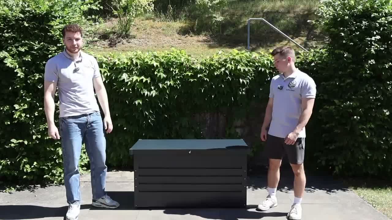 Hortus Home Auflagenbox [Wasserdicht] 385L Metall Gartenbox Produktbild-Vorschau 7