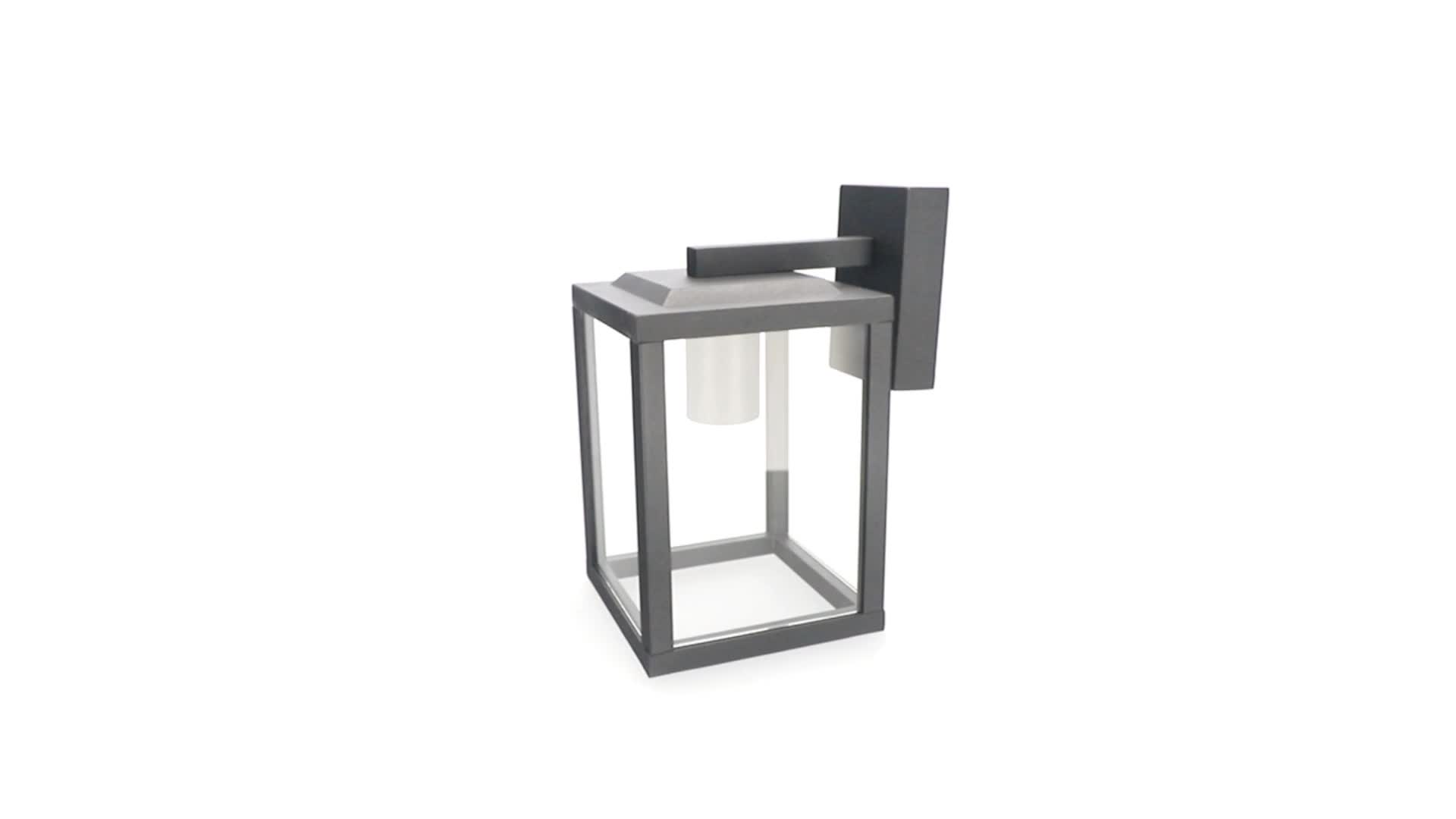 Zahradní lampa Fasádní nástěnné svítidlo GAIA S BLACK E27 Náhled obrázku produktu 7