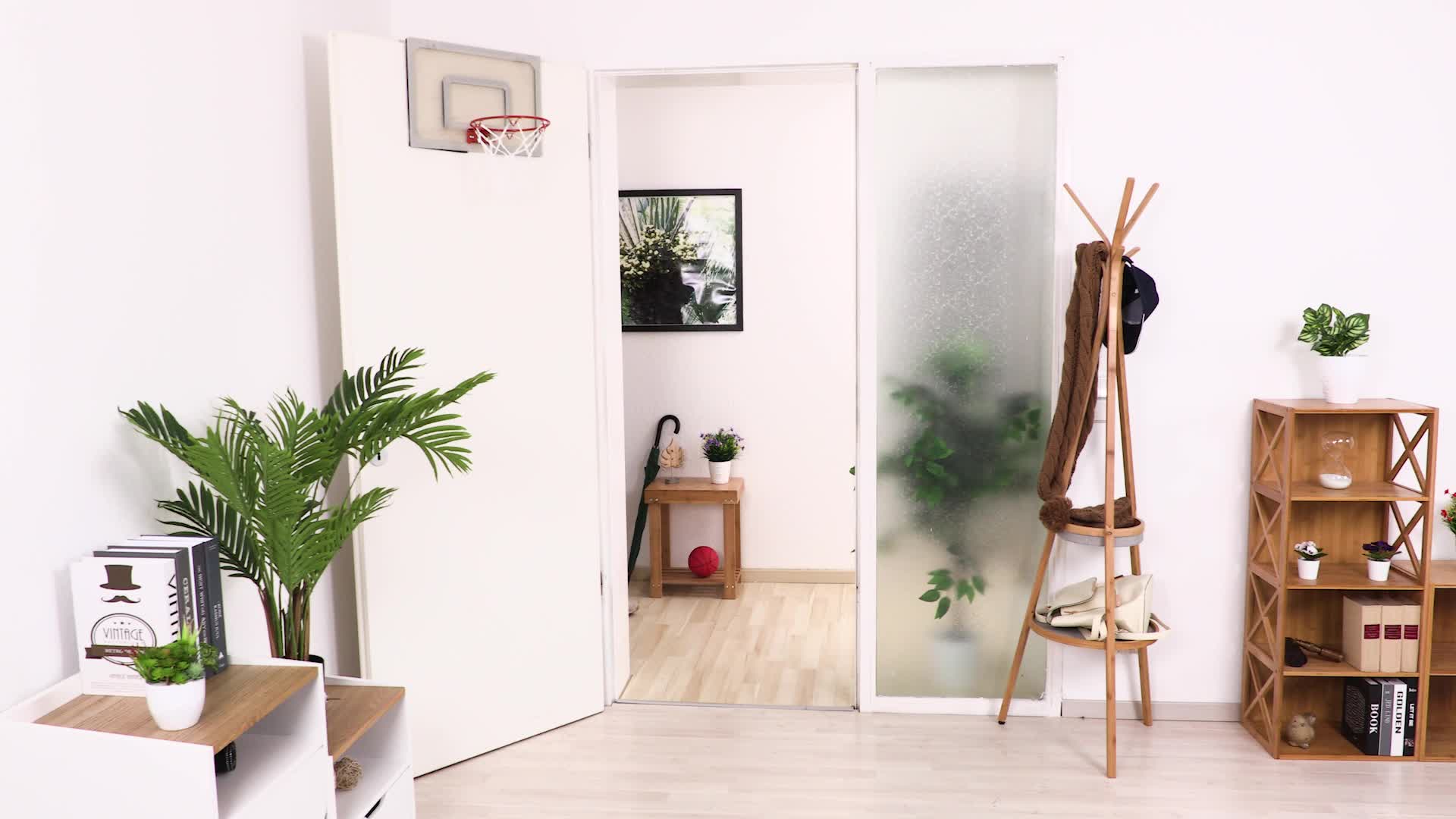 Relaxdays Basketballkorb fürs Zimmer, Set mit Ball & Produktbild-Vorschau 7