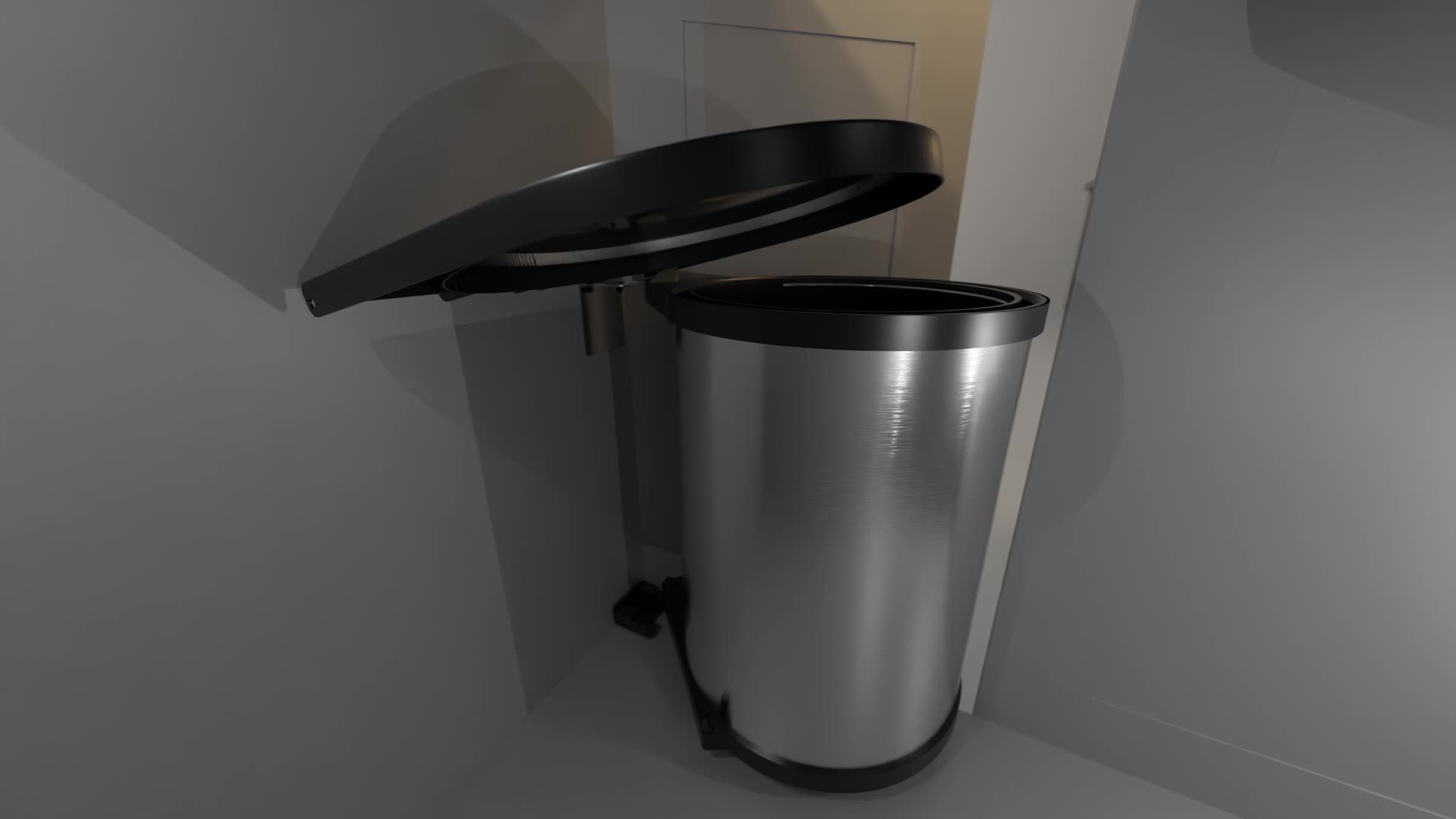 Relaxdays Einbaumülleimer, 12 L, Einbau Unterschrank, Produktbild-Vorschau 7