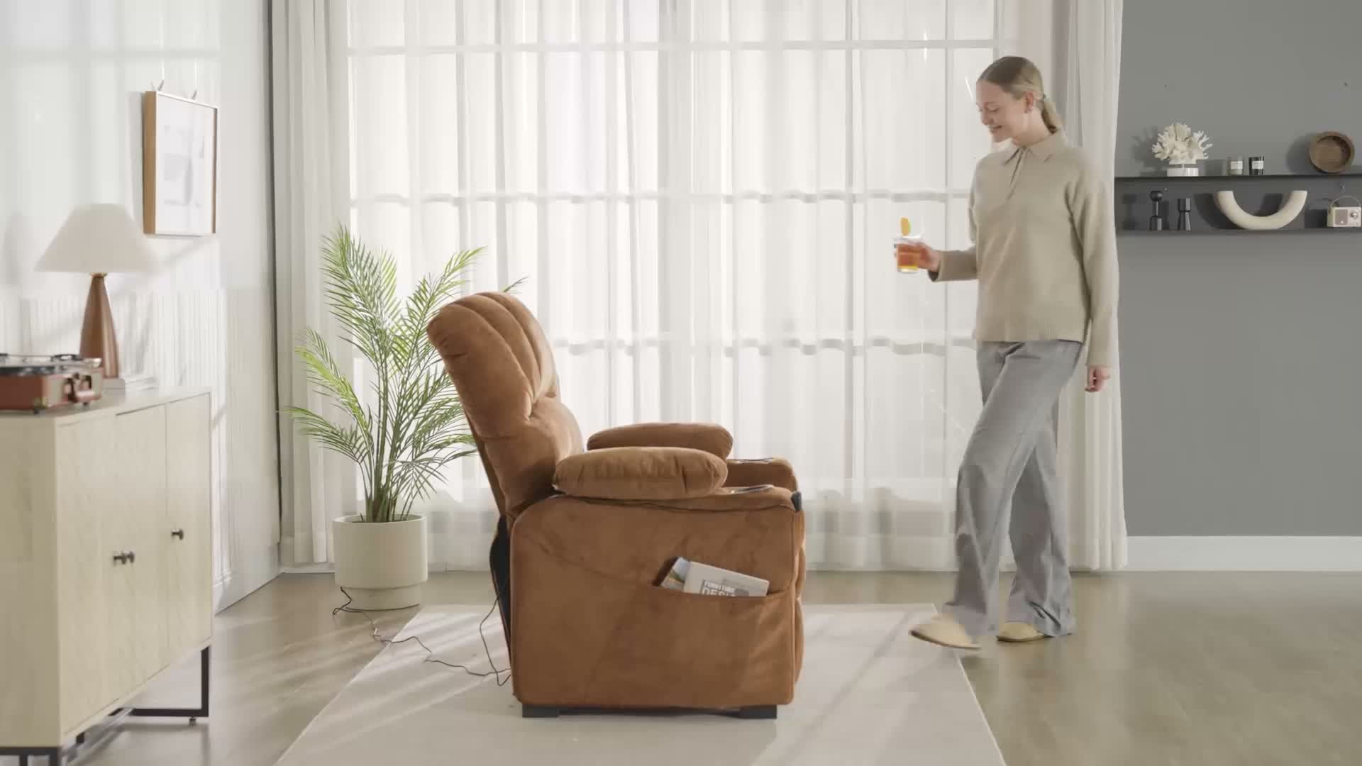 HOMCOM Relaxsessel Elektrisch Fernsehsessel mit Produktbild-Vorschau 7