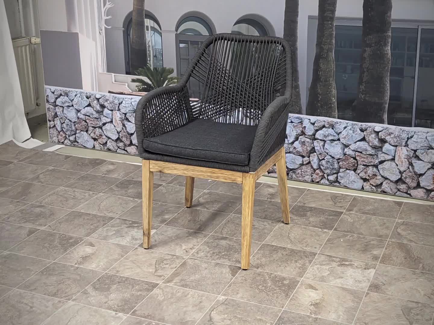 Gartenstuhl MCW-H56b, Sessel Outdoor Stuhl, wetterfest Produktbild-Vorschau 7