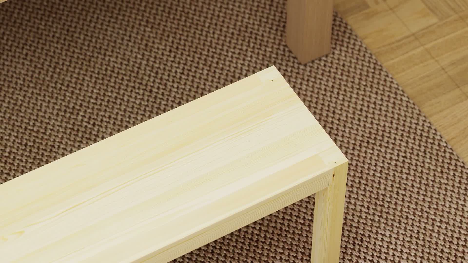 HOMCOM 120cm Sitzbank 2-Sitzer Essbank im Landhaus-Stil, Produktbild-Vorschau 7