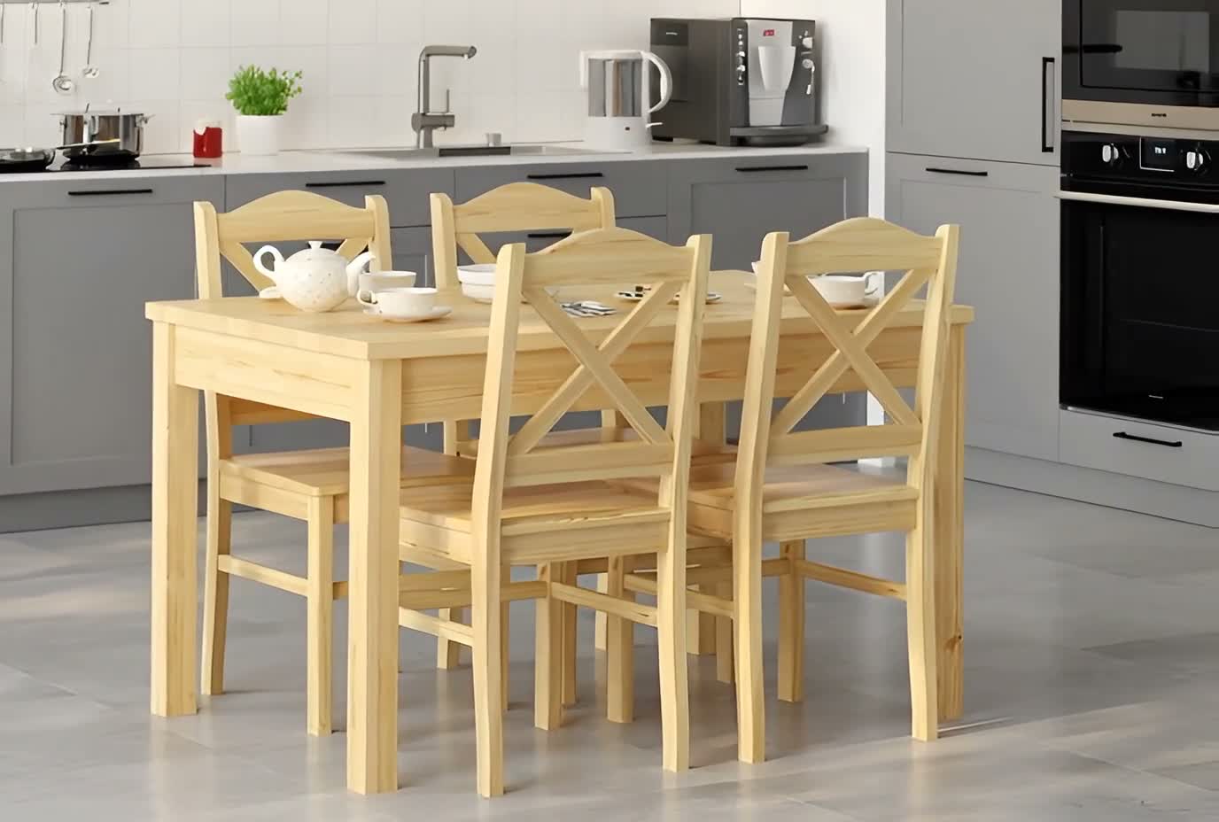 Küchenstuhl Massivholzstuhl Esszimmerstuhl Kiefer 2x Stühle Produktbild-Vorschau 7