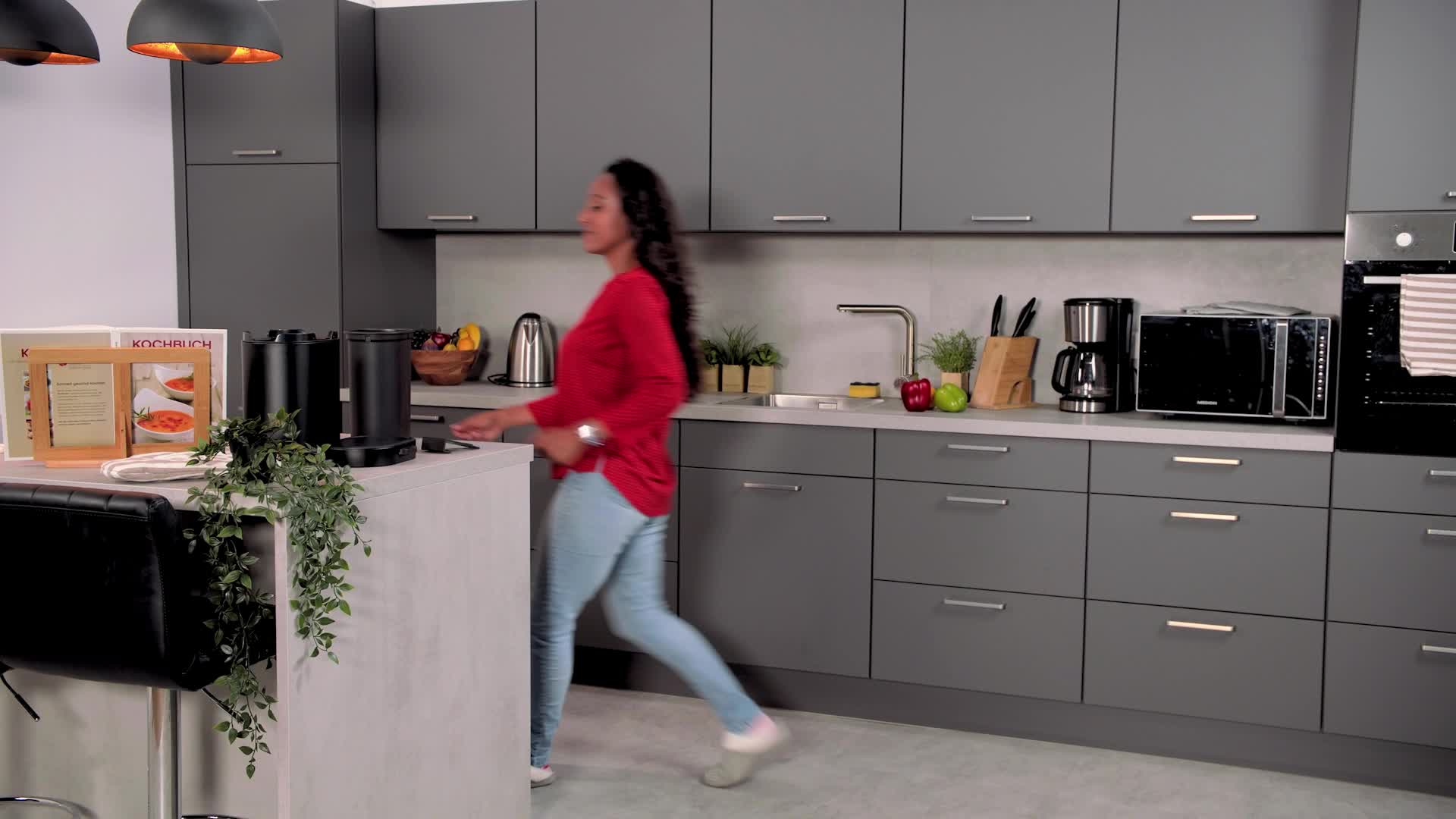 Relaxdays Mülleimer Wandmontage, 5 Liter, Einhängen oder Produktbild-Vorschau 7