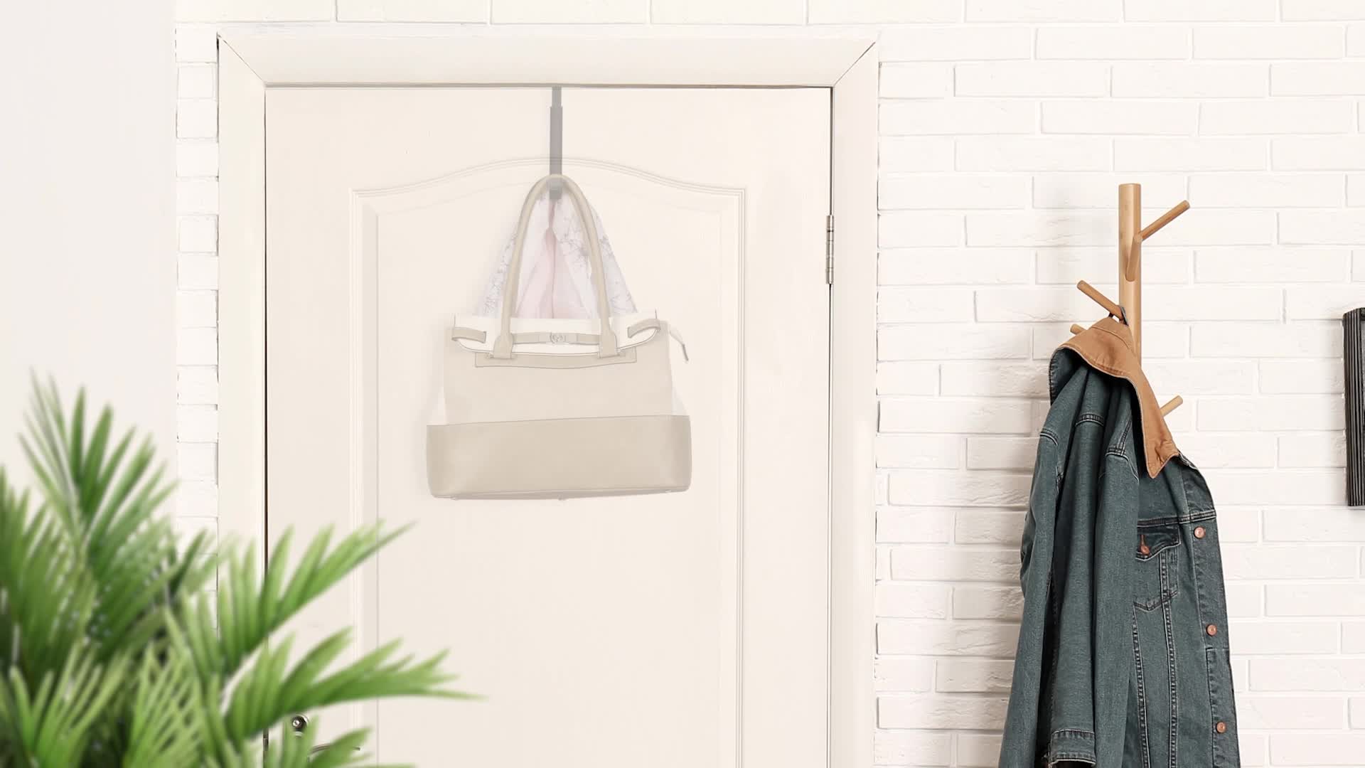 2 x Klapphaken, zum Einhängen, Türgarderobe für je 6 Produktbild-Vorschau 7