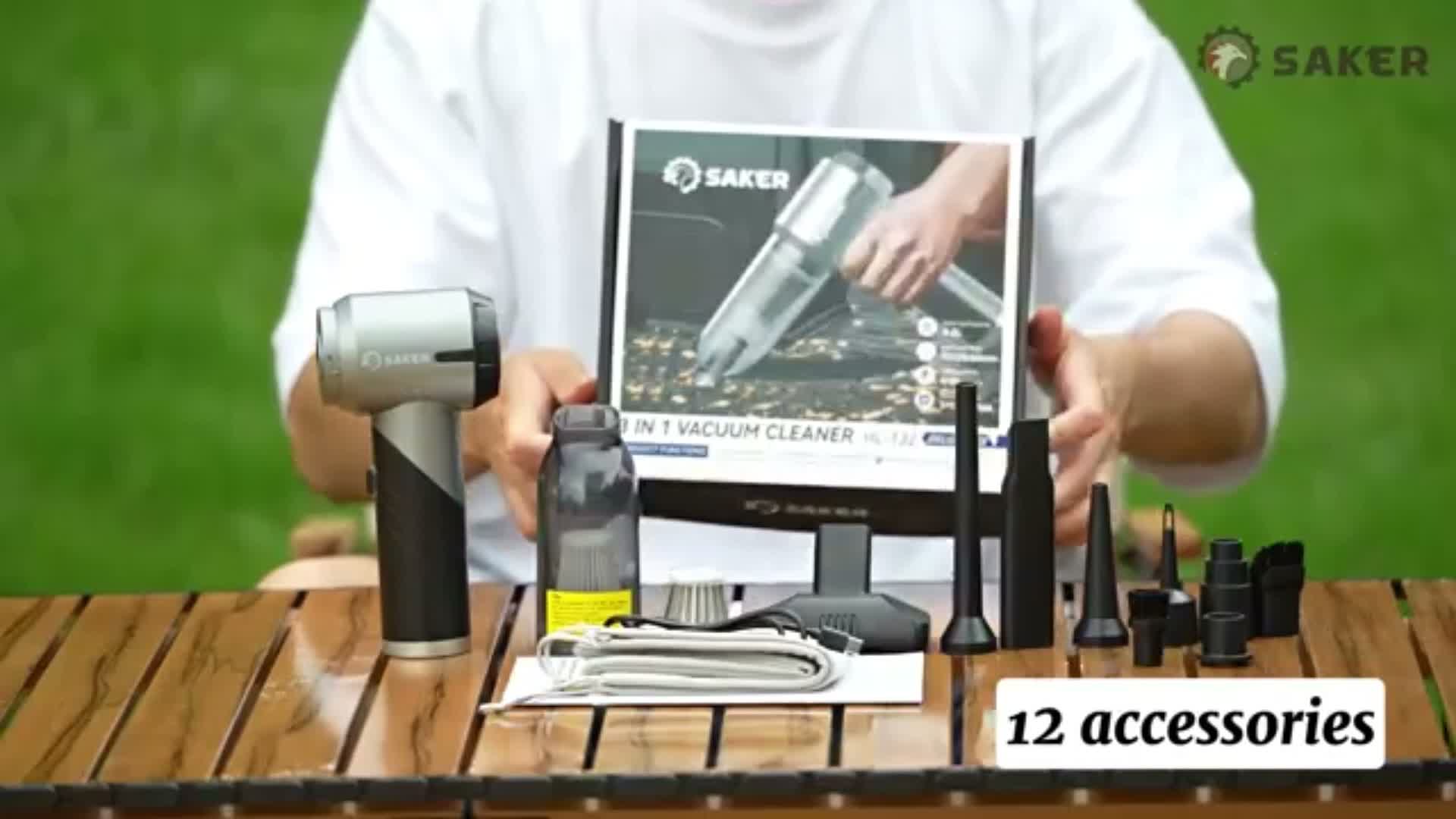 Skládací autovysavač s výkonným sacím výkonem 16 000 Pa a 3 Náhled obrázku produktu 7