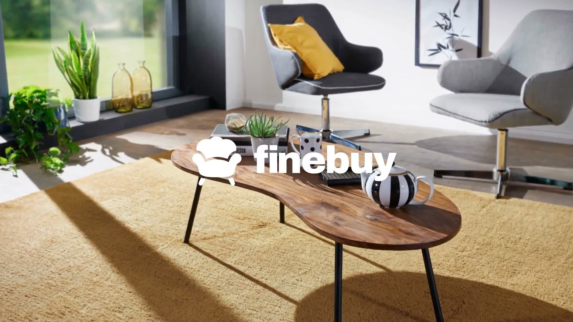FineBuy Couchtisch Sheesham Massivholz 122x63 cm · Produktbild-Vorschau 6