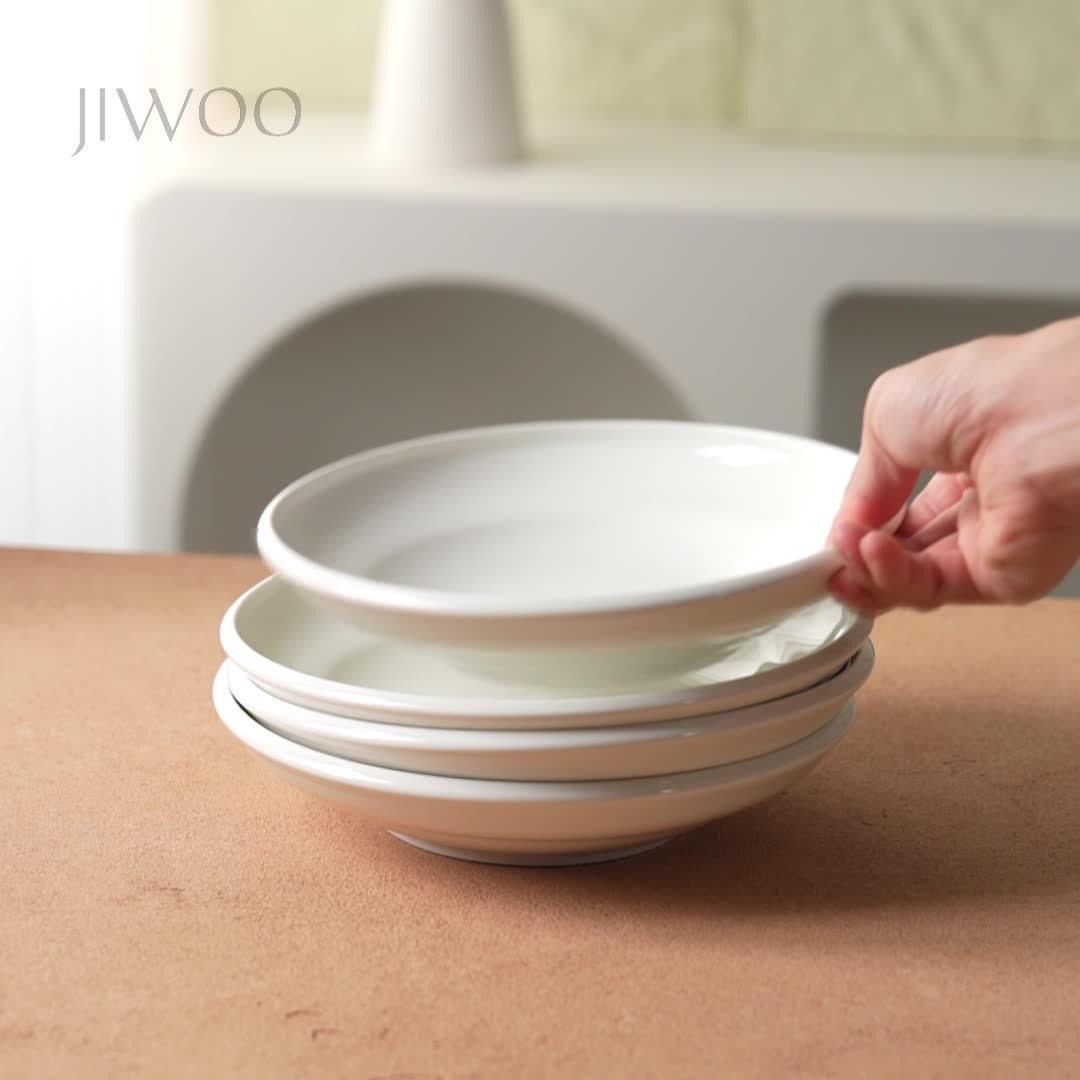 Suppenteller Set 4-teilig Keramik Ø22 cm – Tiefe Teller für Produktbild-Vorschau 7