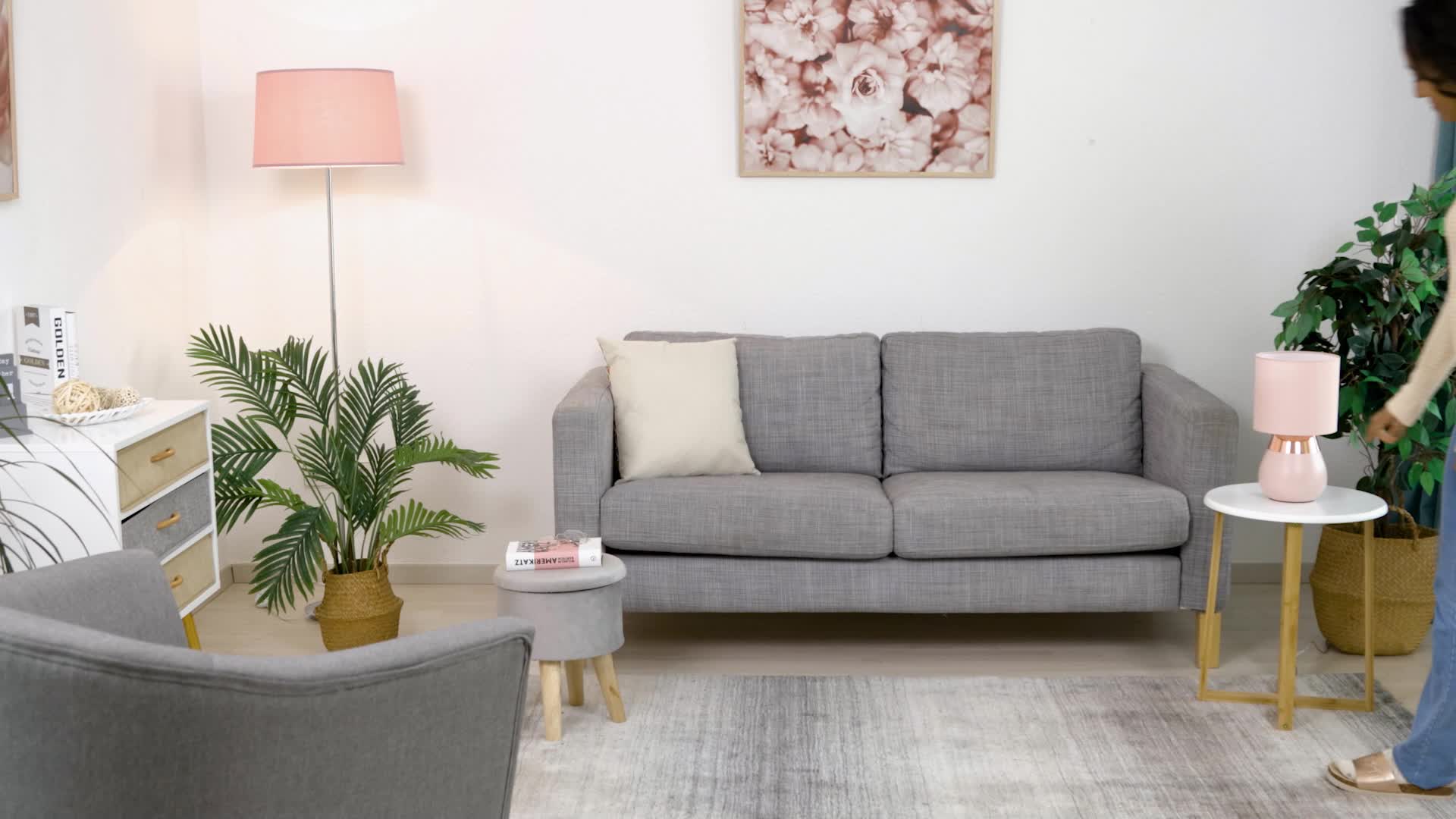 Relaxdays Nachttischlampe mit Touch, Tischlampe Wohn- & Produktbild-Vorschau 7