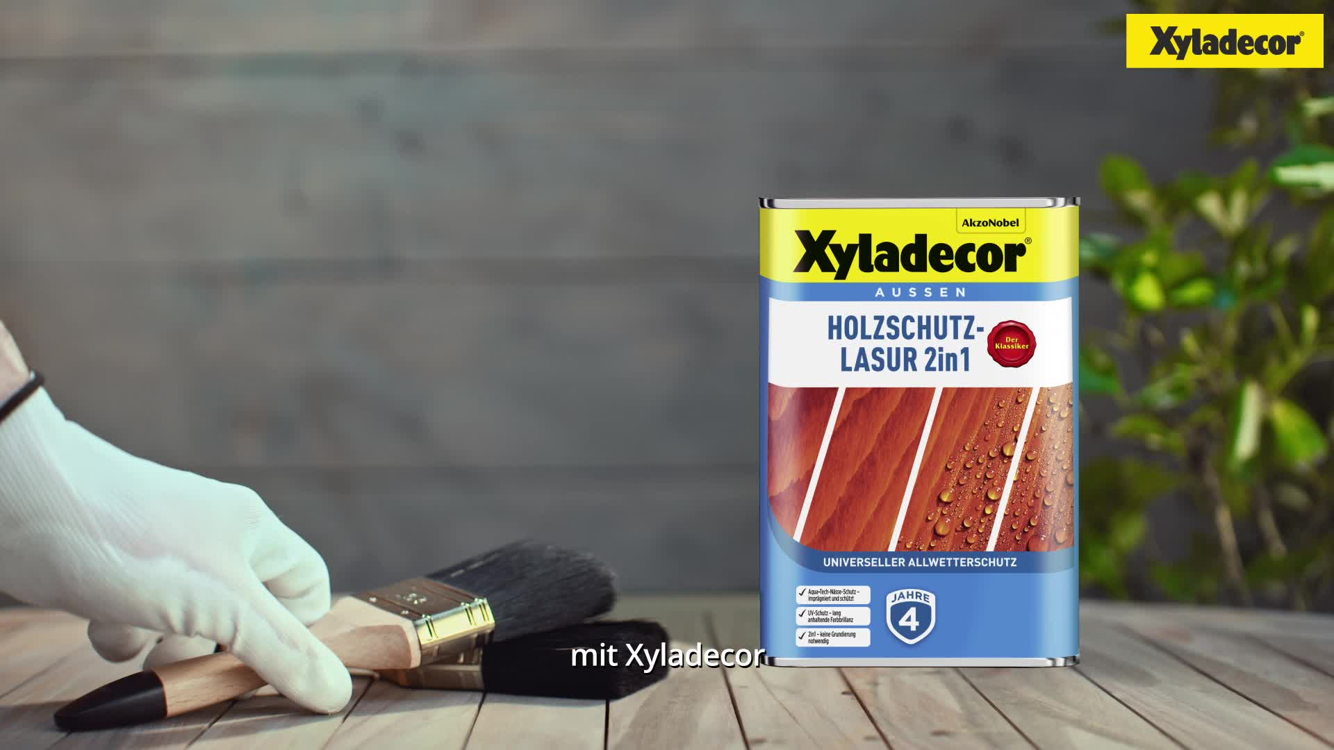 Xyladecor Holzschutz-Lasur 2in1, Grau, 4 l - Universeller Produktbild-Vorschau 7