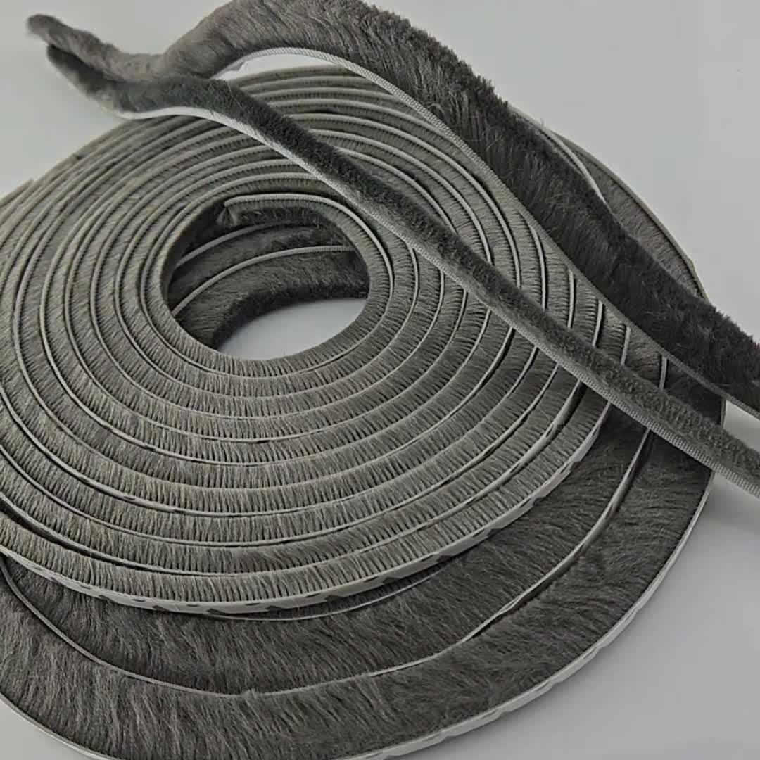 Bürstendichtung selbstklebend 7×15mm 5m grau Türdichtung Produktbild-Vorschau 5
