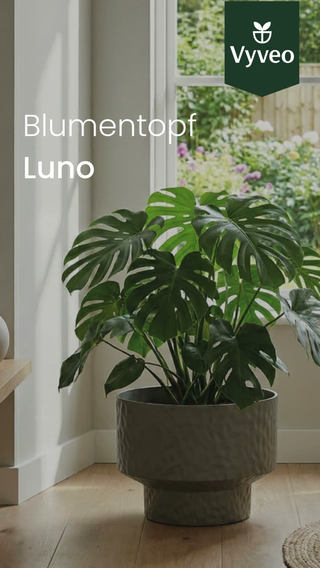 Vyveo - Blumentopf Luno - Braun - 32x24 Produktbild-Vorschau 7
