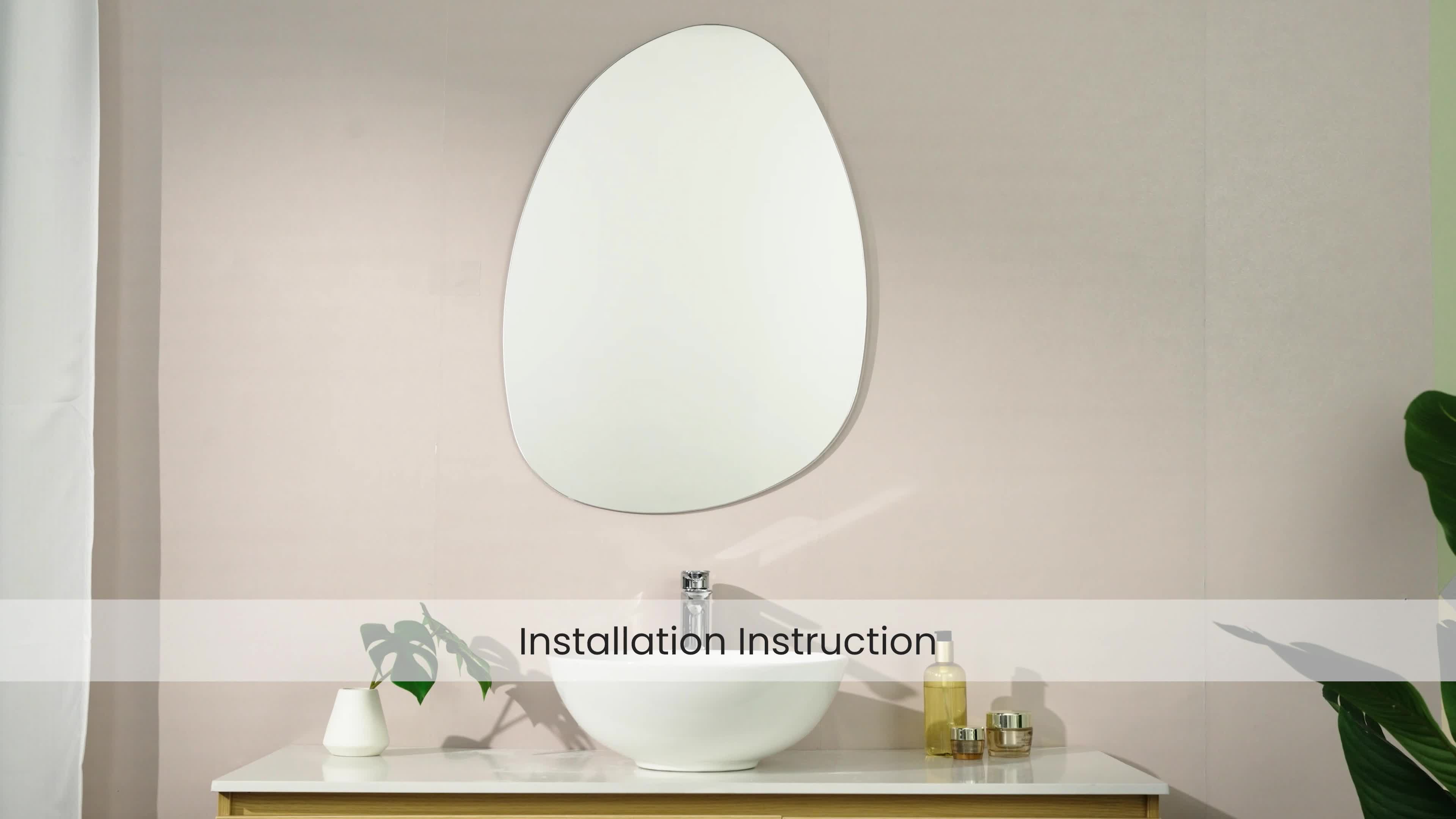 S'AFIELINA specchio da parete asimmetrico 85×50 cm senza Anteprima dell’immagine prodotto 7