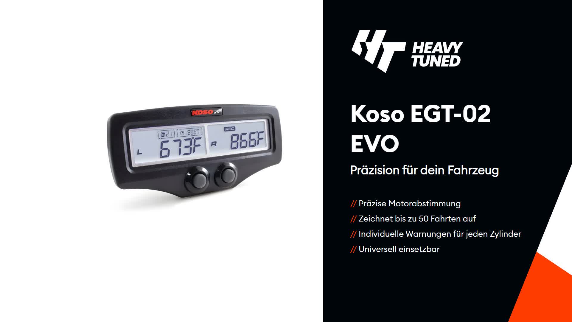 Koso Abgastemperatur-Datenlogger Dual EGT-02 EVO Produktbild-Vorschau 7