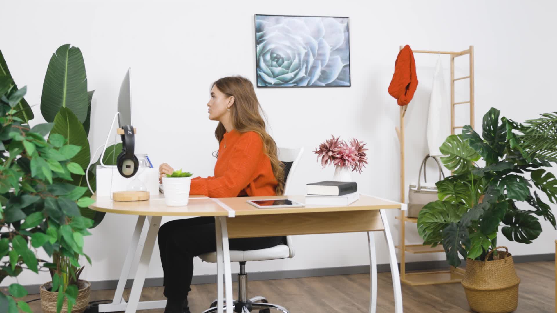 Relaxdays Monitorständer, 2 Schubladen, PC-Erhöhung für Produktbild-Vorschau 7
