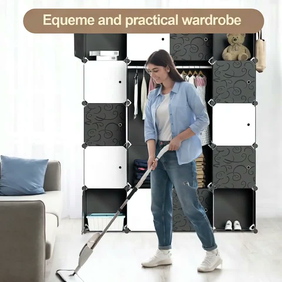 Vigevee Kleiderschrank Steckschrank 20 Fächer, DIY Produktbild-Vorschau 7