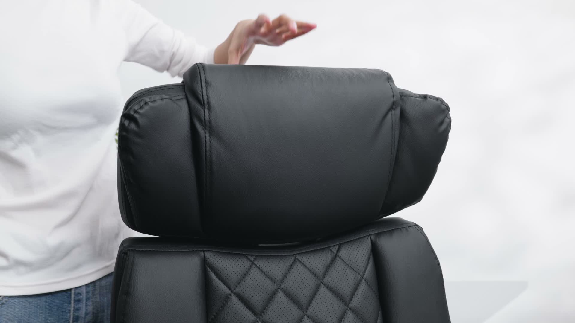 HOFFREE Ergonomischer Bürostuhl 200kg Chefsessel Kunstleder Produktbild-Vorschau 7