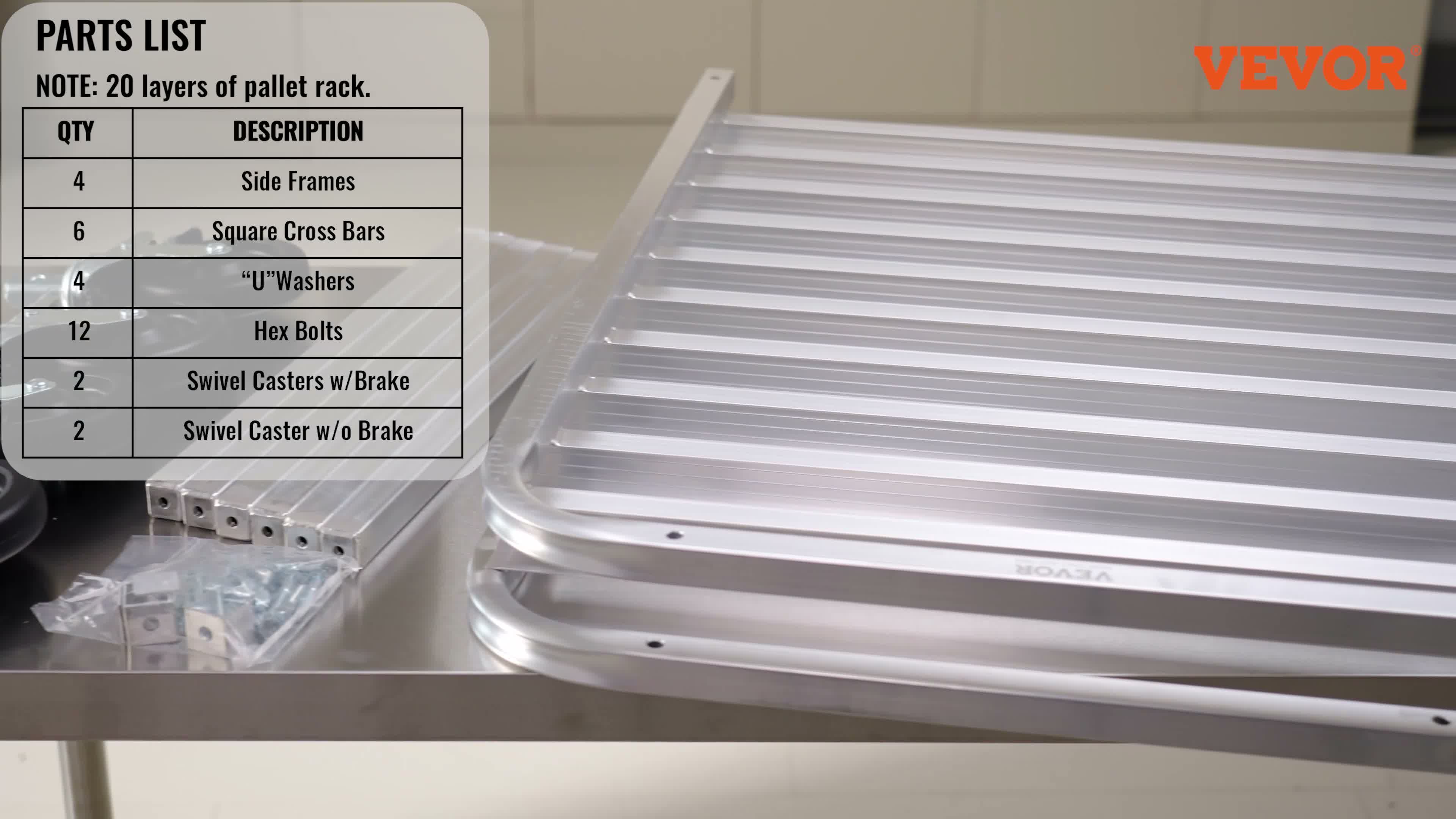 VEVOR Brötchenständer 20-Etagen Kommerzielle Bäckerei Produktbild-Vorschau 7