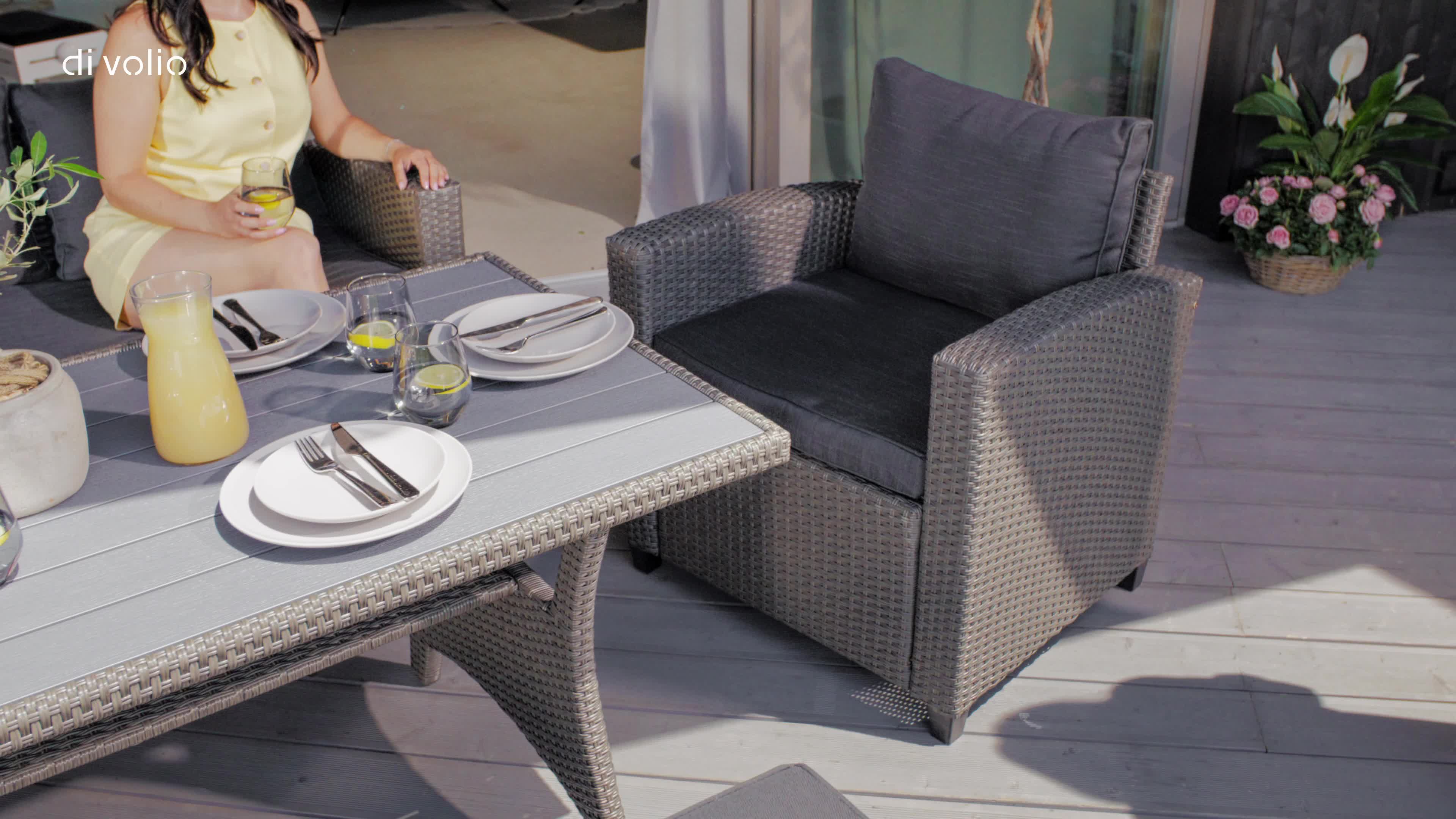 Gartenmöbel Set GENOVA Gartensitzgruppe aus Polyrattan - Produktbild-Vorschau 7